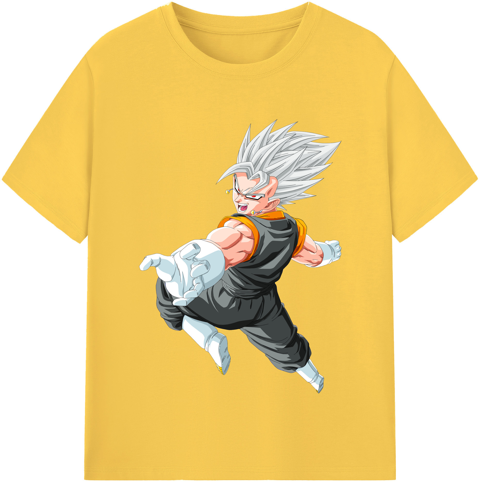 （画像用） ドラゴンボール ベジータ四世（Bejīta Yonsei）DRAGON BALL Vegeta IV 綿100％半袖Tシャツ（フロントプリント）