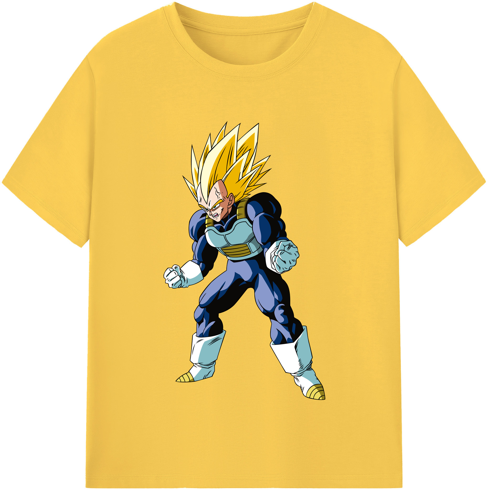 （画像用） ドラゴンボール ベジータ四世（Bejīta Yonsei）DRAGON BALL Vegeta IV 綿100％半袖Tシャツ（フロントプリント）