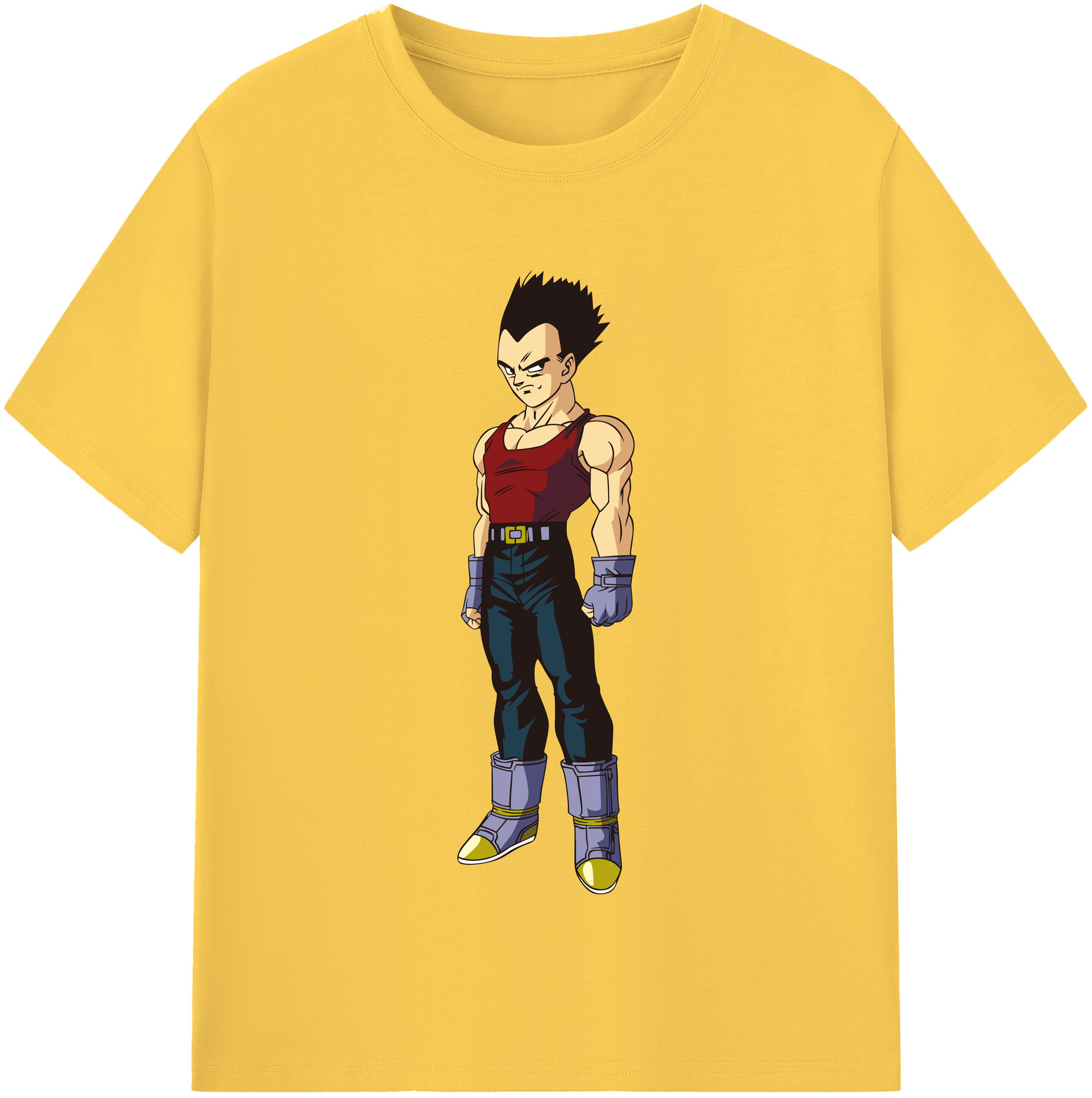 （画像用） ドラゴンボール ベジータ四世（Bejīta Yonsei）DRAGON BALL Vegeta IV 綿100％半袖Tシャツ（フロントプリント）