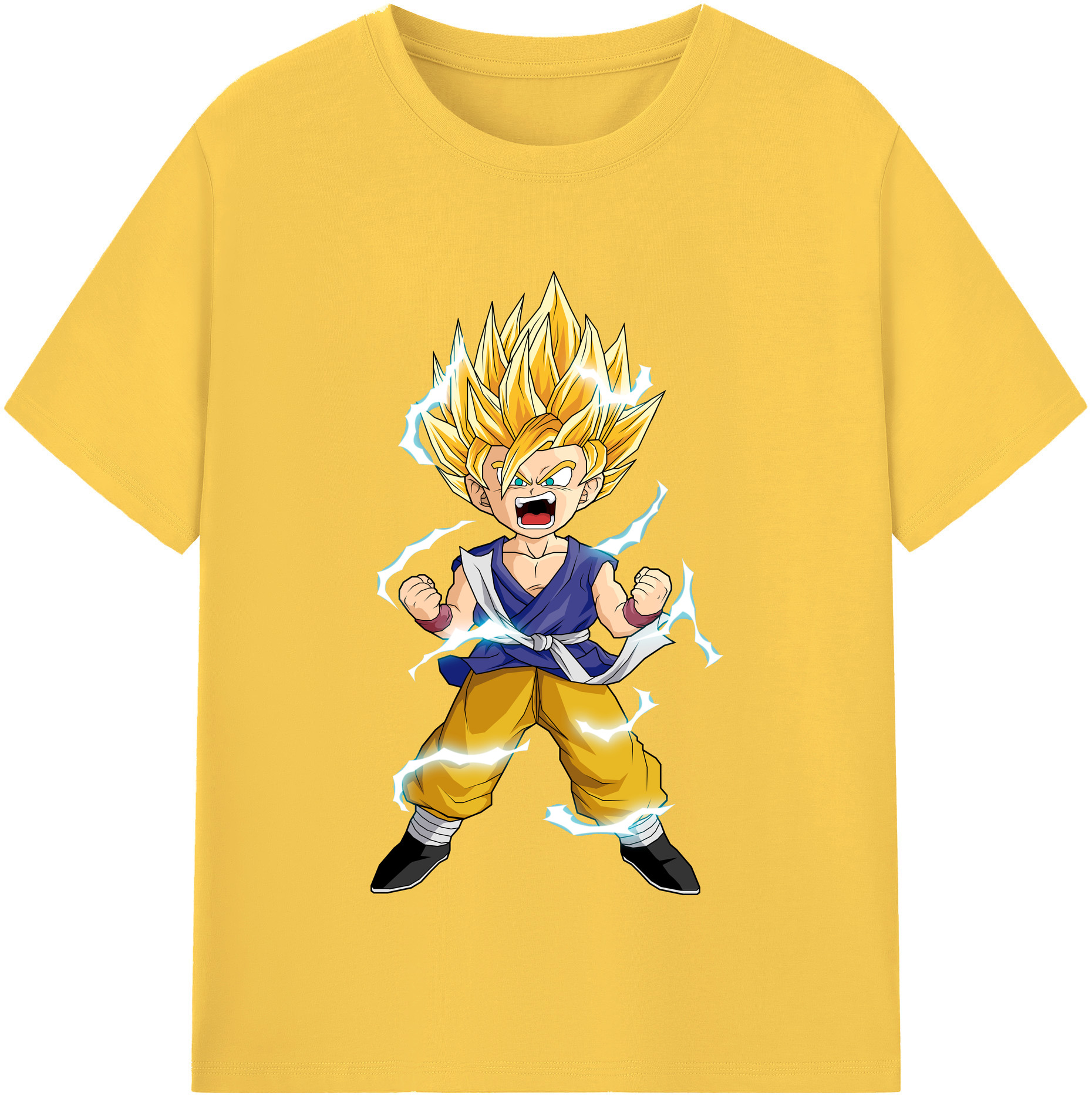 （画像用） ドラゴンボール 孫 悟飯（そんごはん）DRAGON BALL Son Gohan 綿100％半袖Tシャツ（フロントプリント）