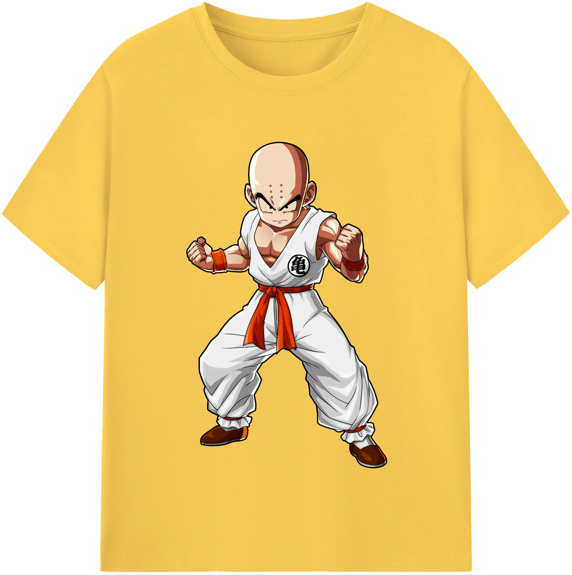 （画像用） ドラゴンボール クリリン DRAGON BALL krillin 綿100％半袖Tシャツ（フロントプリント）