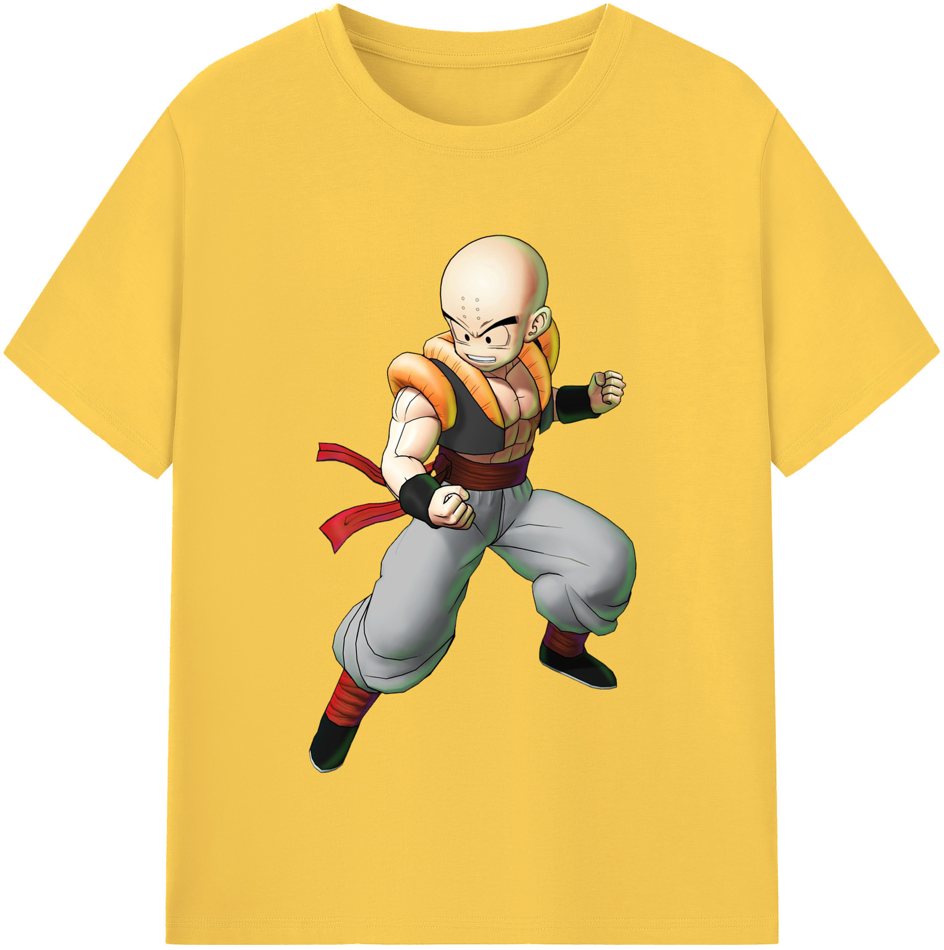 （画像用） ドラゴンボール クリリン DRAGON BALL krillin 綿100％半袖Tシャツ（フロントプリント）