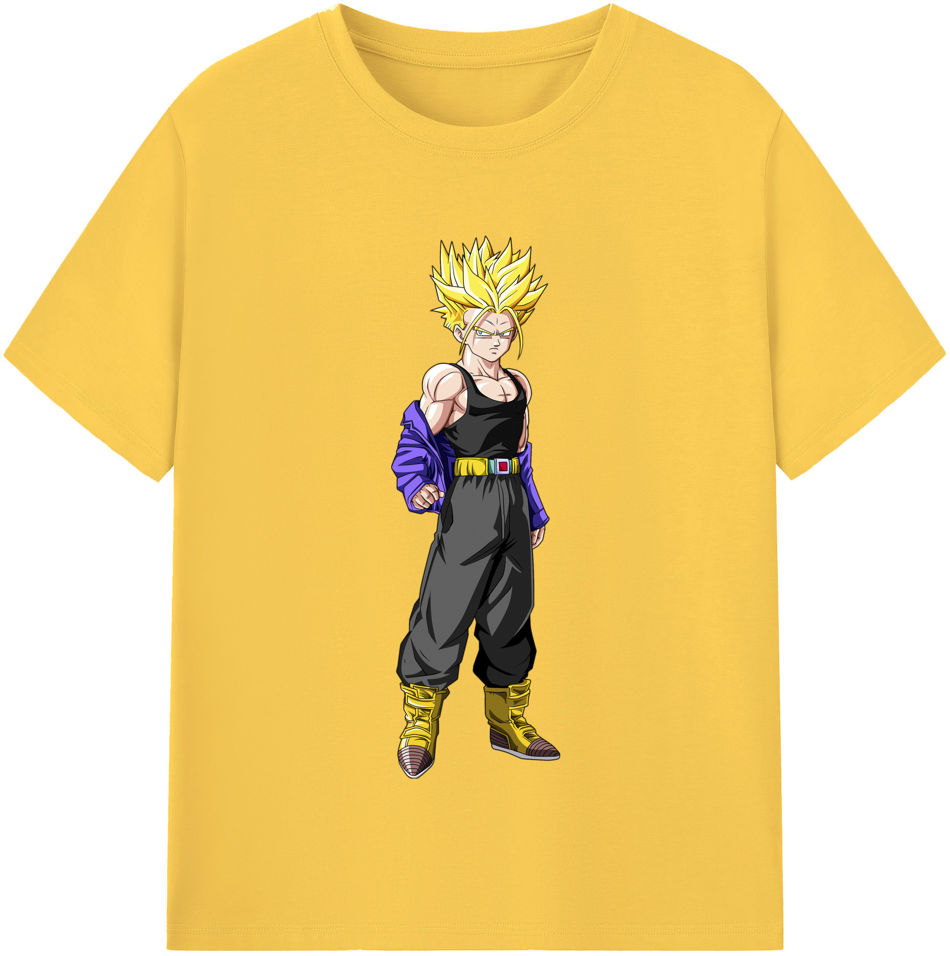 （画像用） ドラゴンボール トランクス（Torankusu）DRAGON BALL Trunks 綿100％半袖Tシャツ（フロントプリント）