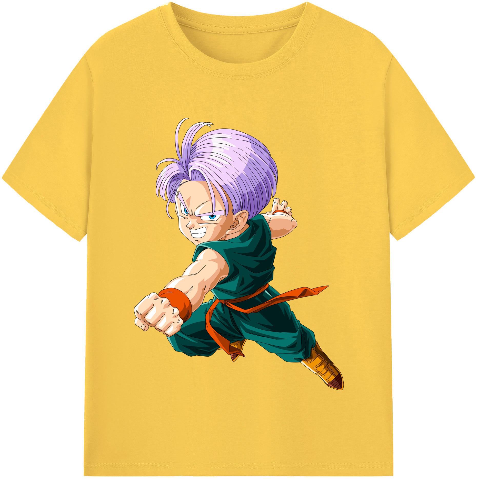 （画像用） ドラゴンボール トランクス（Torankusu）DRAGON BALL Trunks 綿100％半袖Tシャツ（フロントプリント）
