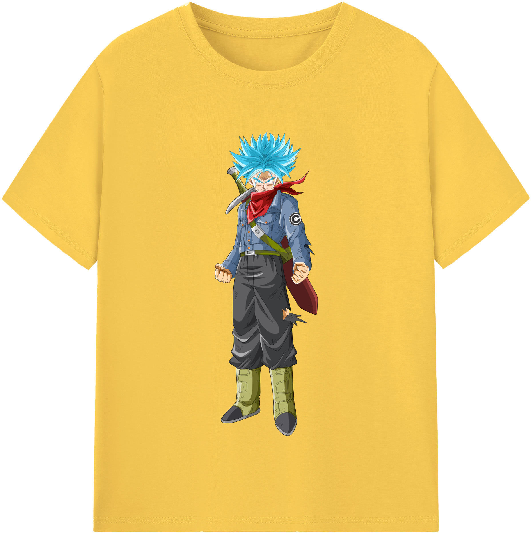 （画像用） ドラゴンボール トランクス（Torankusu）DRAGON BALL Trunks 綿100％半袖Tシャツ（フロントプリント）