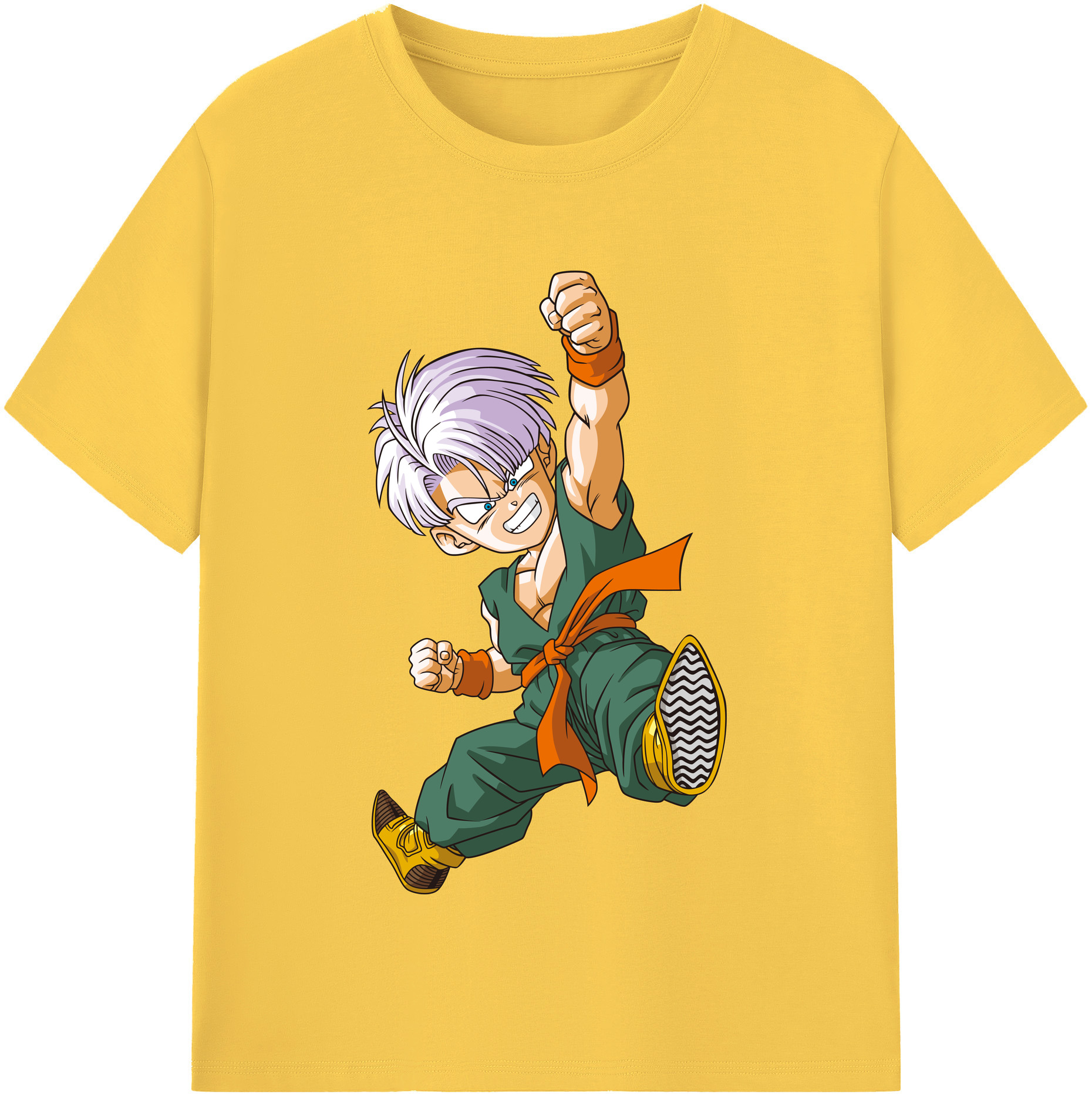（画像用） ドラゴンボール トランクス（Torankusu）DRAGON BALL Trunks 綿100％半袖Tシャツ（フロントプリント）