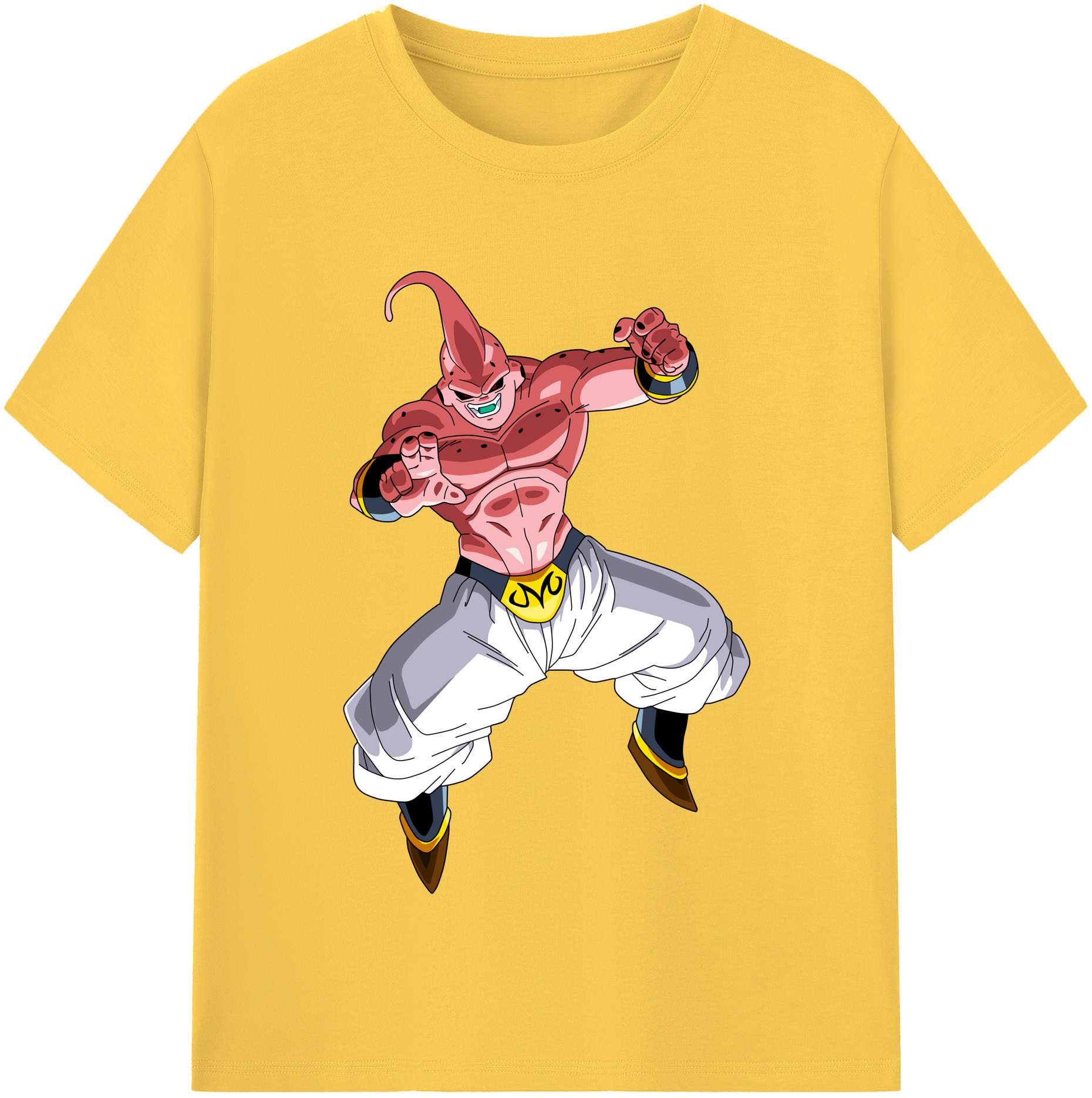 （画像用） ドラゴンボール 魔人ブウ DRAGON BALL Majin Buu 綿100％半袖Tシャツ（フロントプリント）