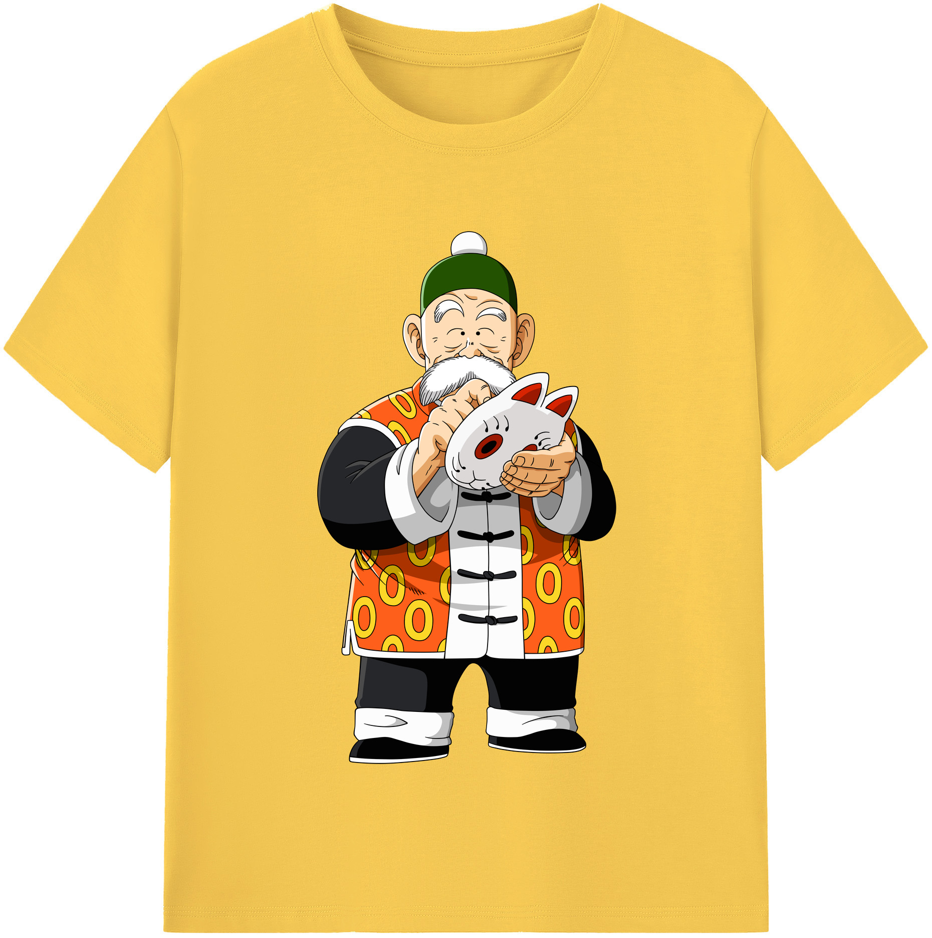 （画像用） ドラゴンボール 亀仙人（かめせんにん） DRAGON BALL Master Roshi Kame Sennin 綿100％半袖Tシャツ（フロントプリント）