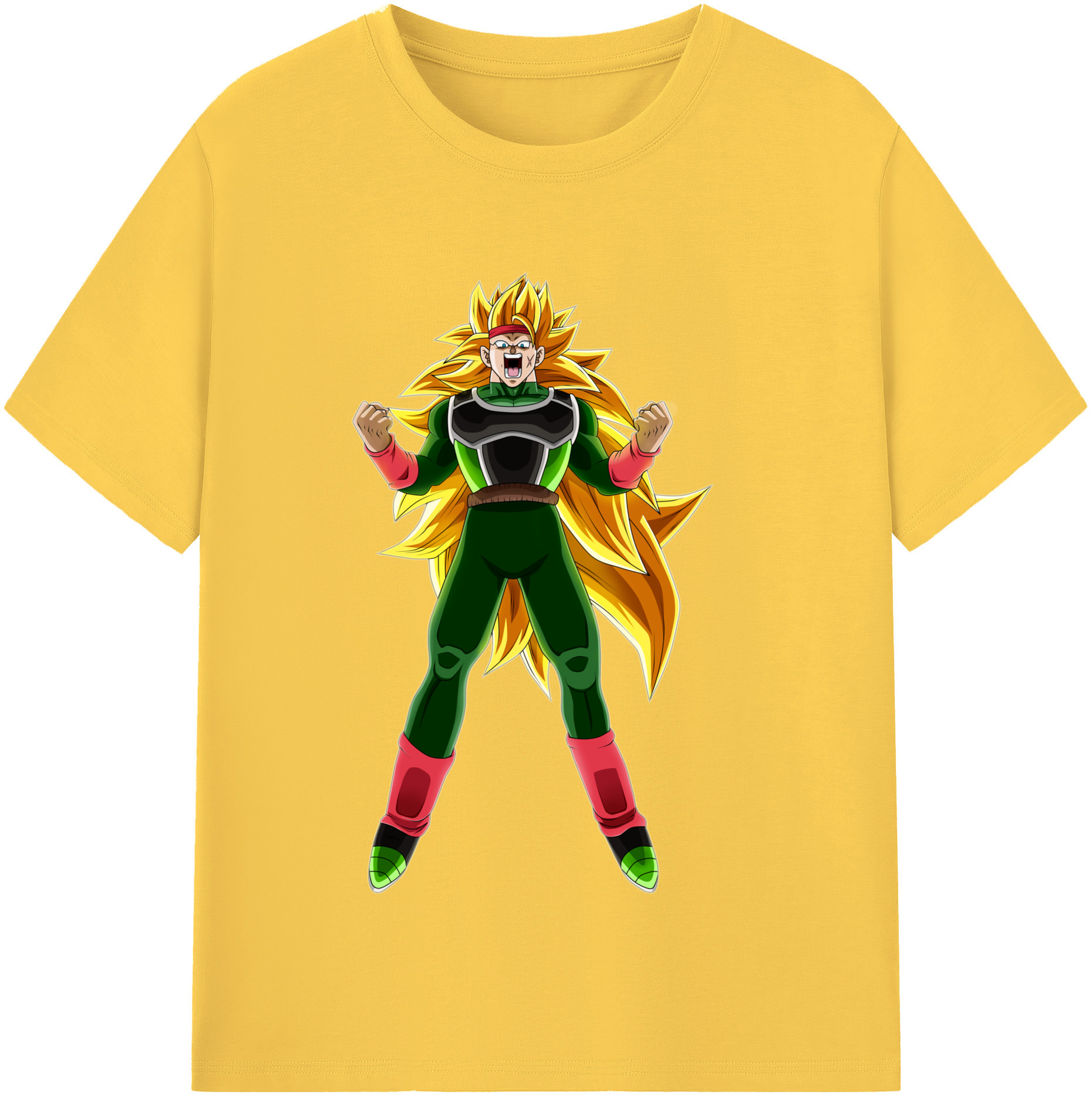 （画像用） ドラゴンボール ブロリー DRAGON BALL Broli 綿100％半袖Tシャツ（フロントプリント）
