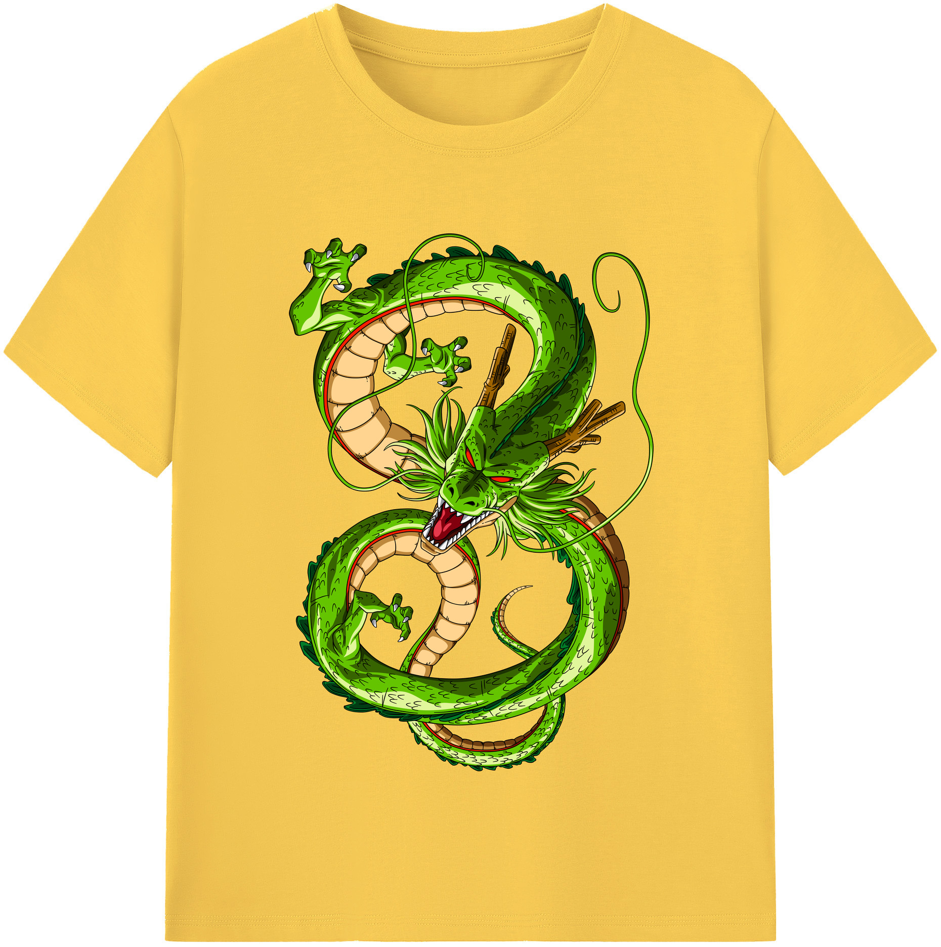 （画像用） ドラゴンボール 神龍 シェンロン DRAGON BALL Shenron 綿100％半袖Tシャツ（フロントプリント）