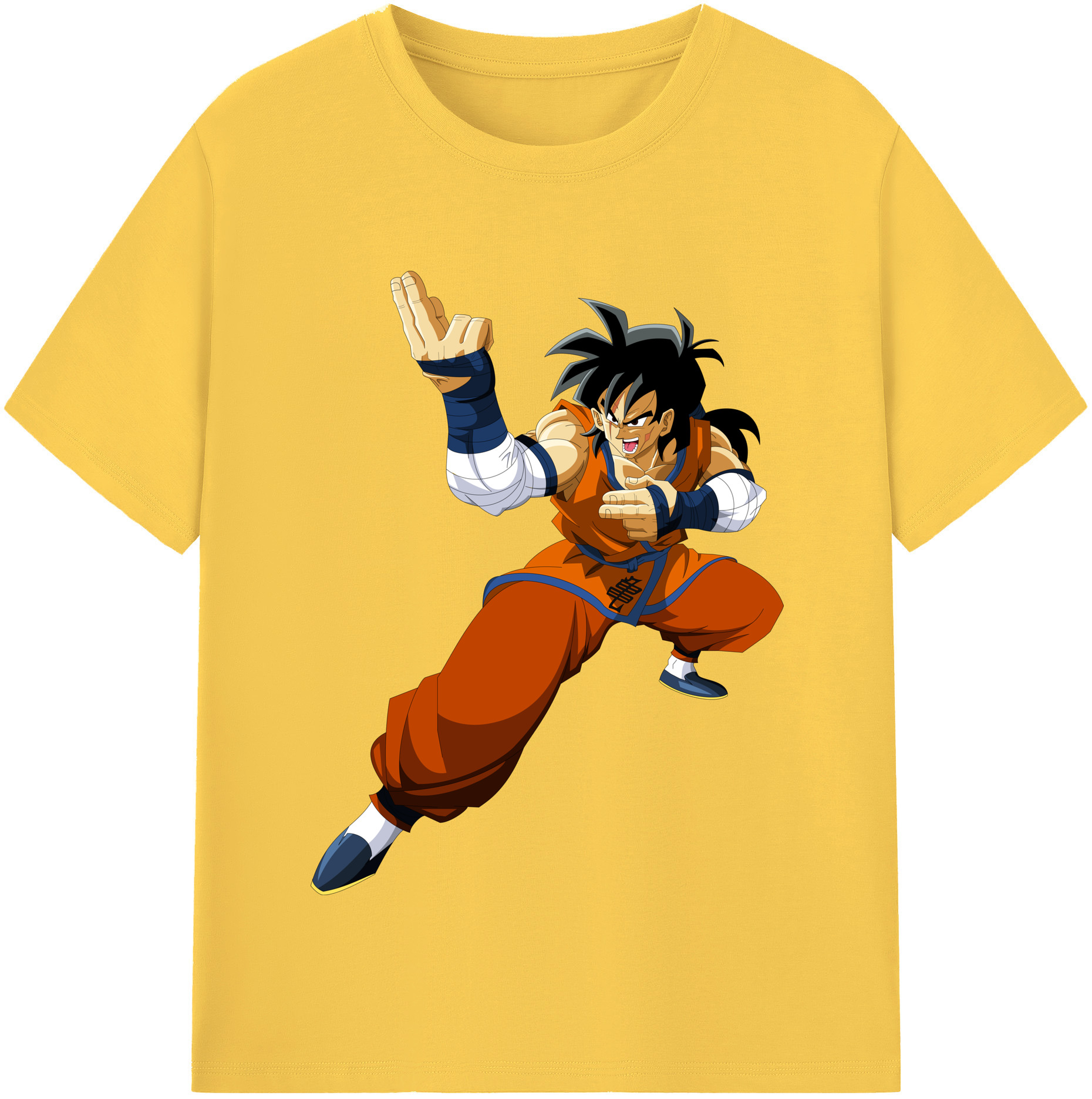 （画像用） ドラゴンボール ヤムチャ DRAGON BALL Yamcha 綿100％半袖Tシャツ（フロントプリント）