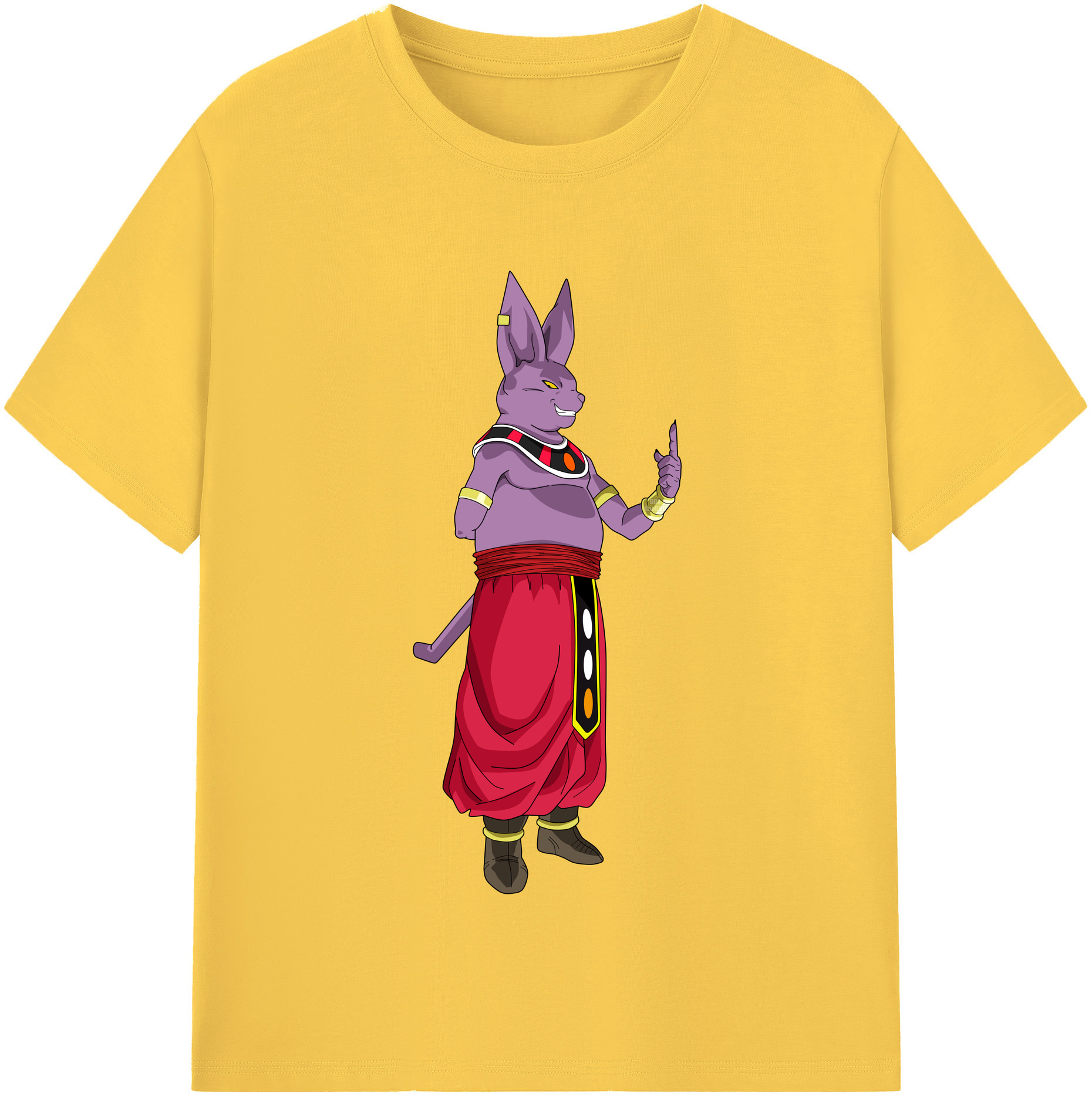 （画像用） ドラゴンボール シャンパ DRAGON BALL Champa 綿100％半袖Tシャツ（フロントプリント）