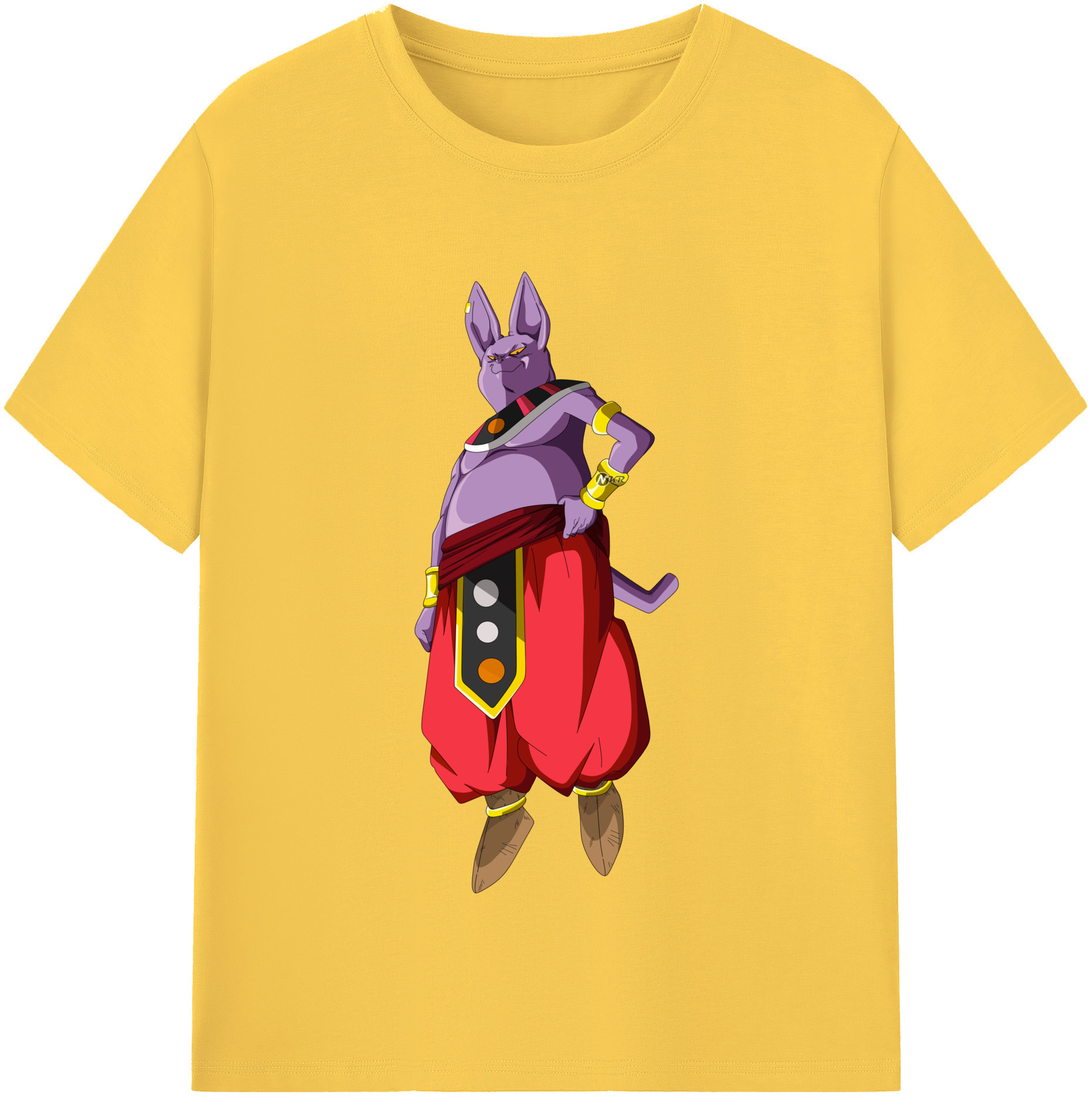 （画像用） ドラゴンボール シャンパ DRAGON BALL Champa 綿100％半袖Tシャツ（フロントプリント）