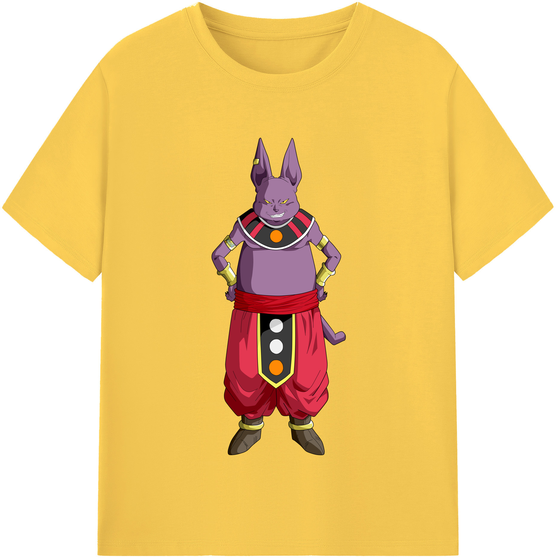 （画像用） ドラゴンボール シャンパ DRAGON BALL Champa 綿100％半袖Tシャツ（フロントプリント）