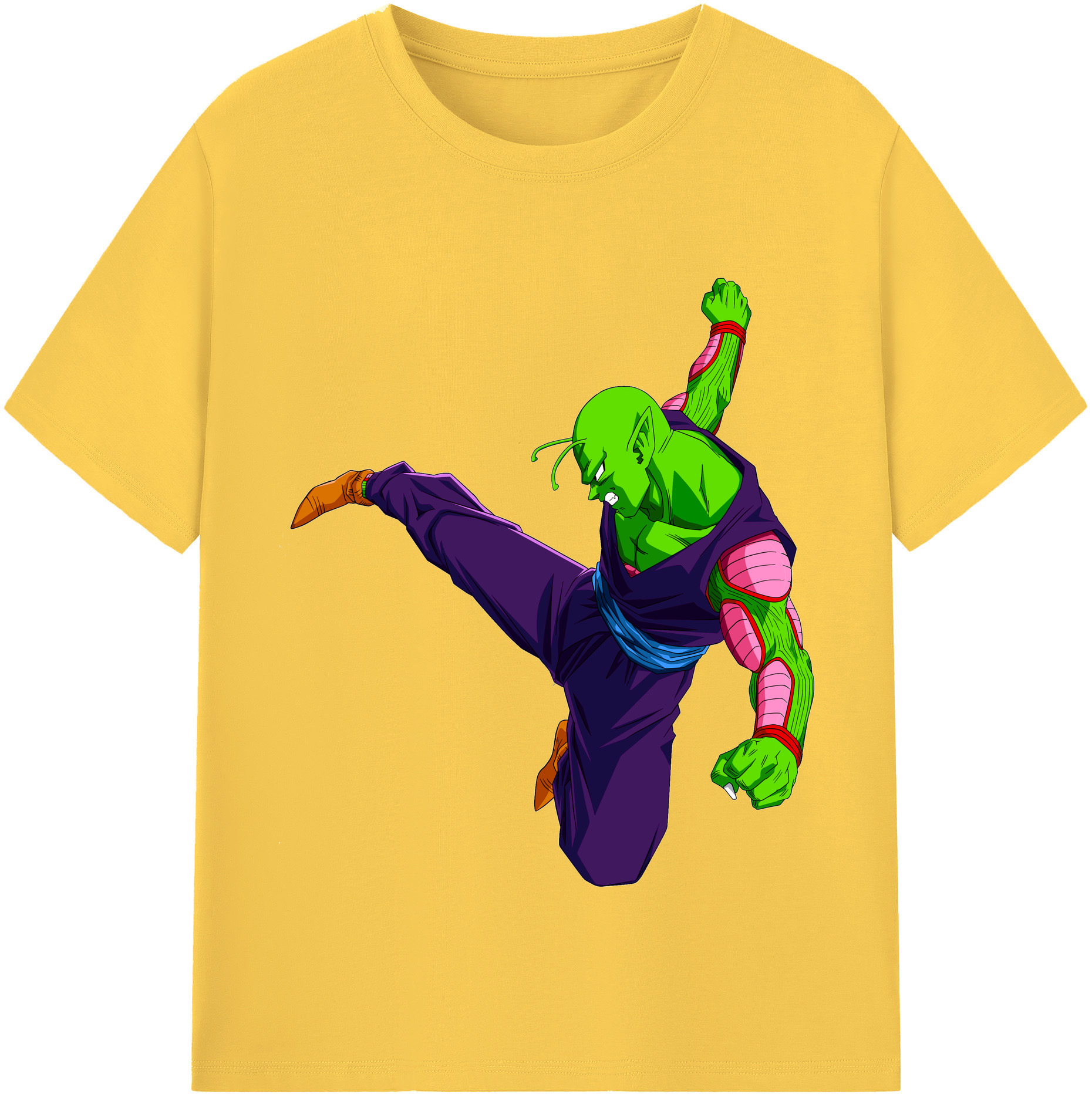 （画像用） ドラゴンボール ピッコロ DRAGON BALL Piccolo 綿100％半袖Tシャツ（フロントプリント）