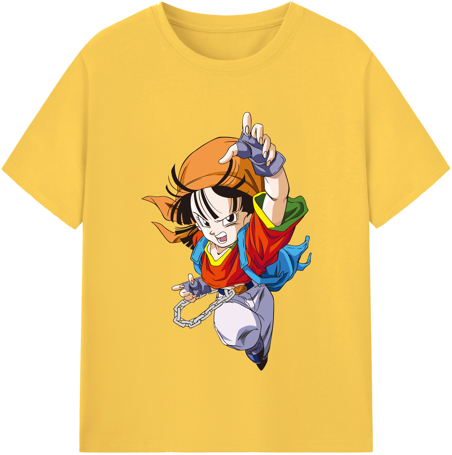 （画像用） ドラゴンボール パン DRAGON BALL Pan 綿100％半袖Tシャツ（フロントプリント）