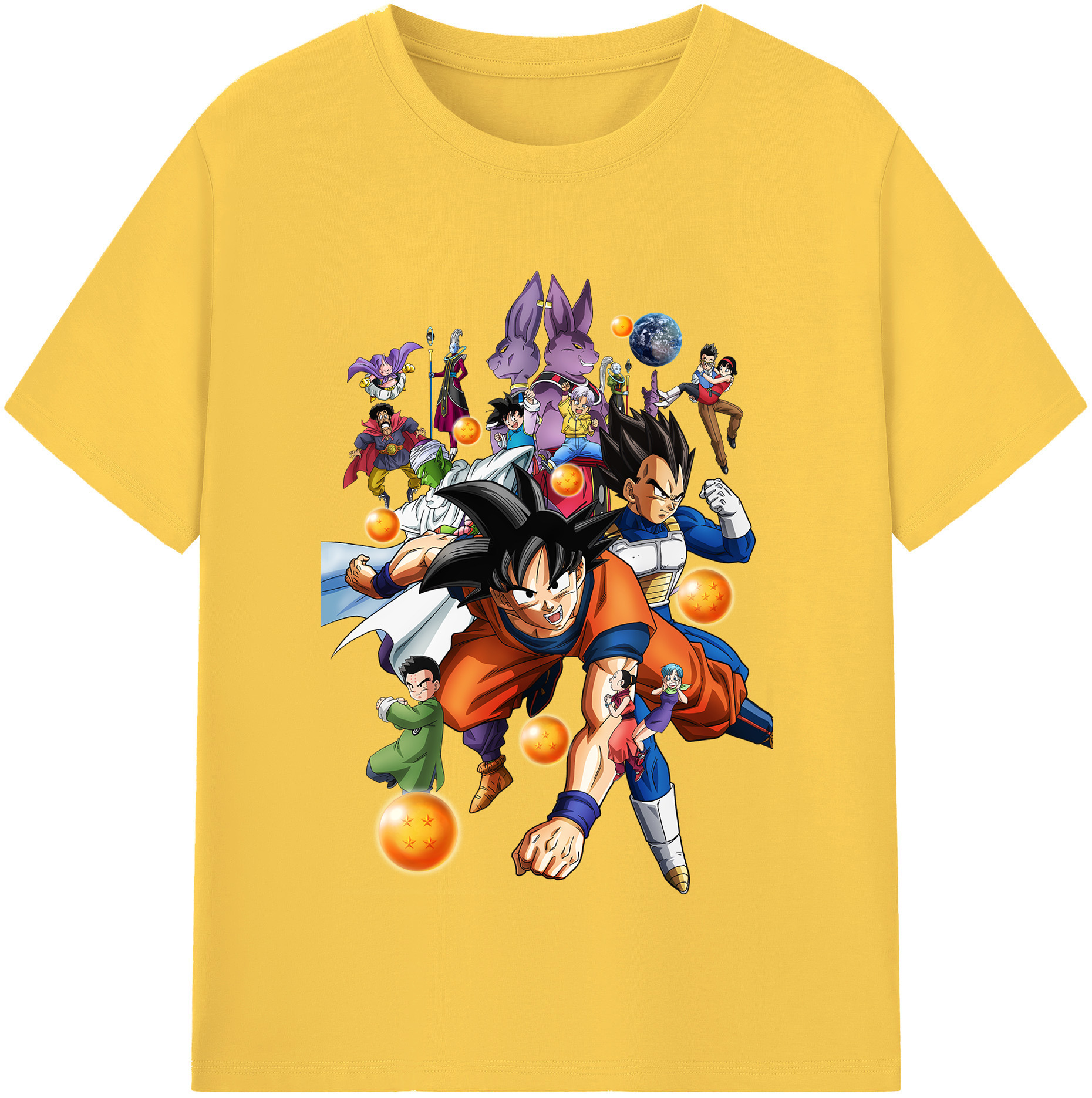（画像用） ドラゴンボール DRAGON BALL 綿100％半袖Tシャツ（フロントプリント）