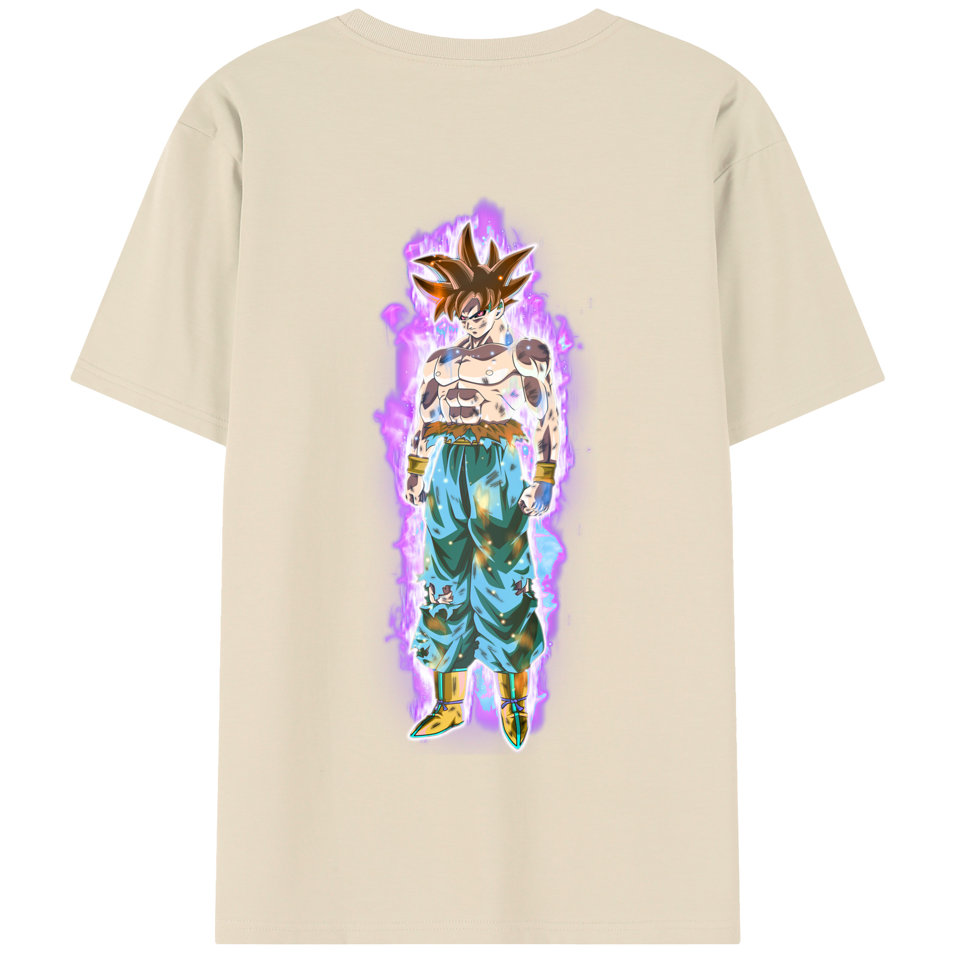 （画像用） ドラゴンボール 孫悟空（そん ごくう）Son Goku カカロット DRAGON BALL Kakarotto 綿100％半袖Tシャツ（背面プリント）