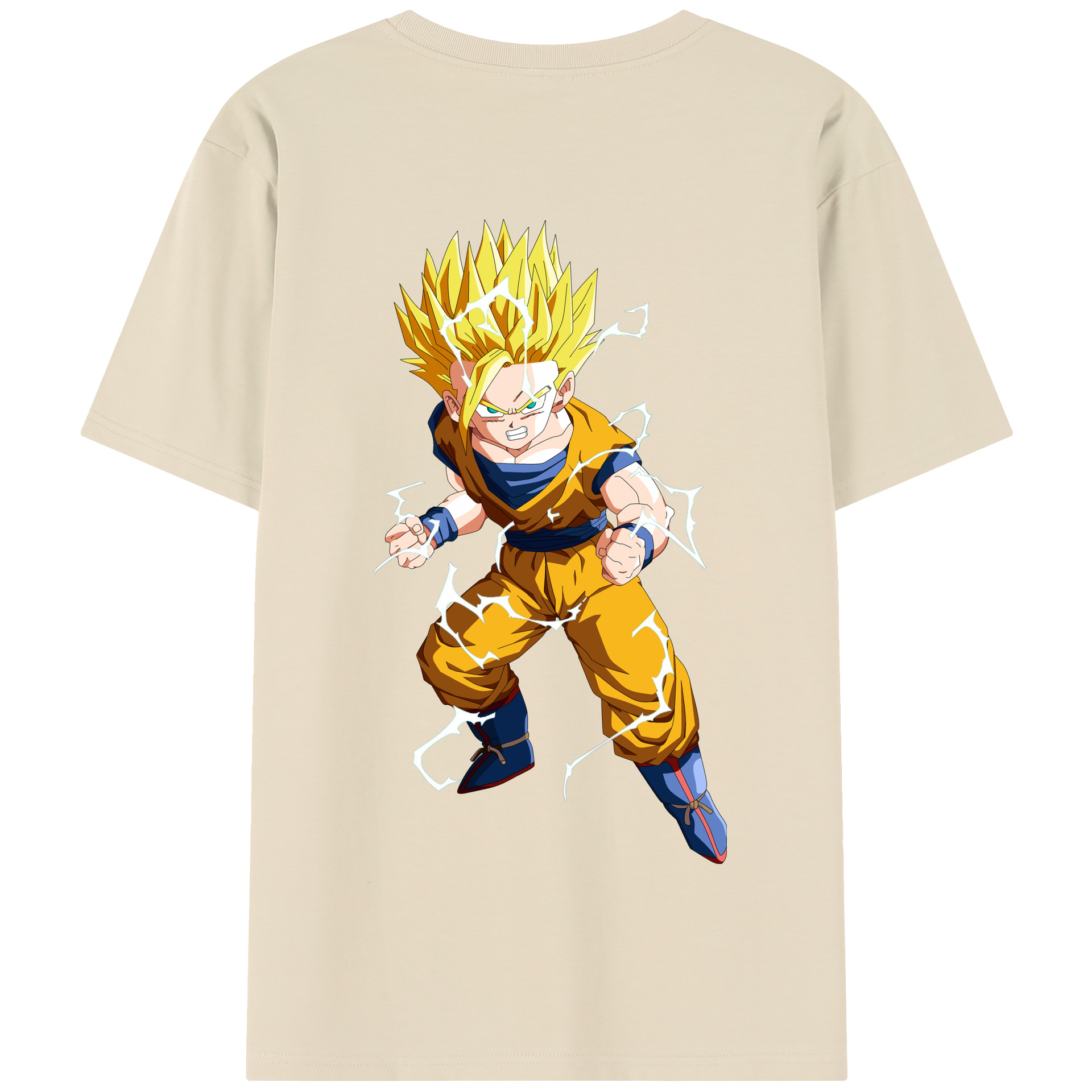 （画像用） ドラゴンボール 孫 悟飯（そんごはん）DRAGON BALL Son Gohan 綿100％半袖Tシャツ（背面プリント）