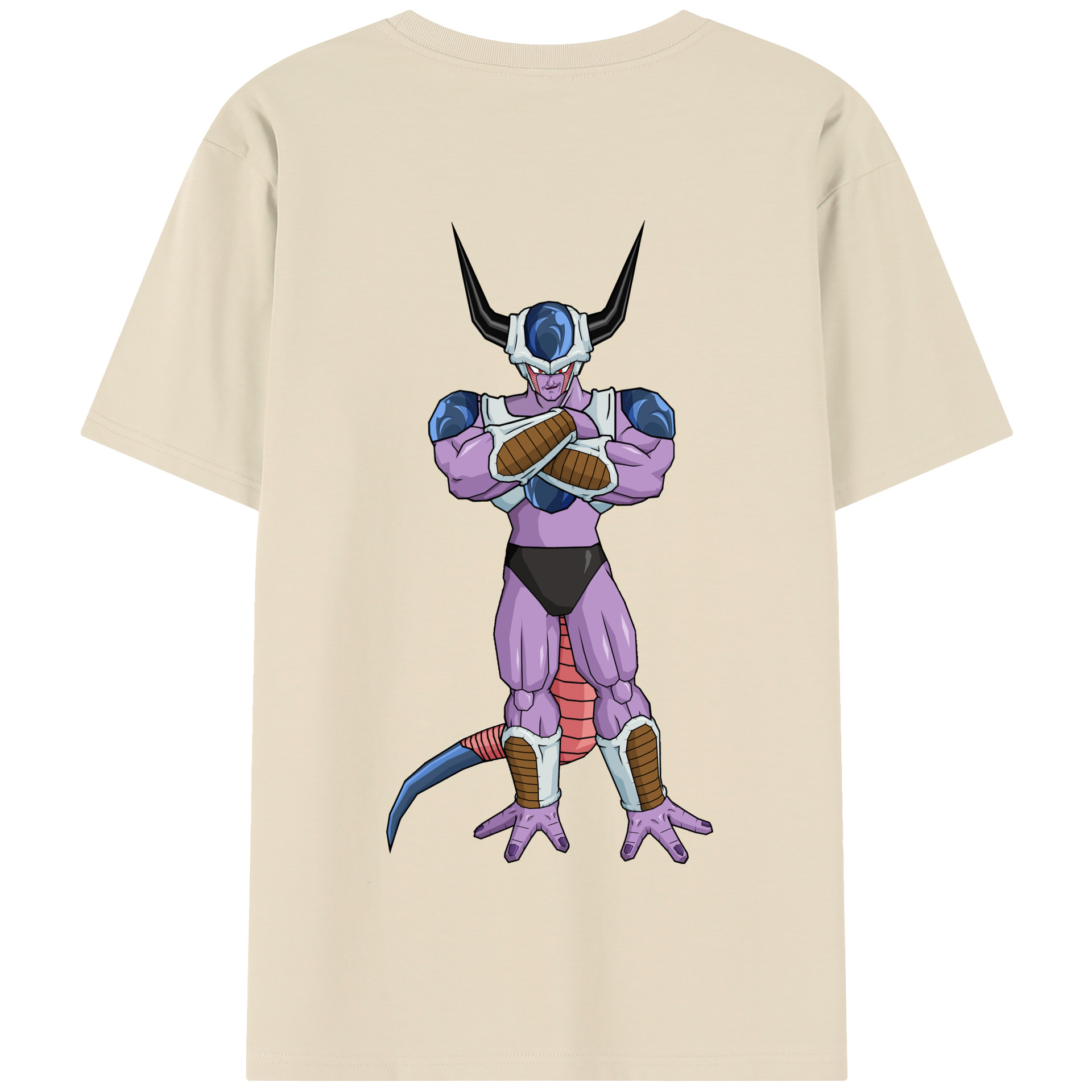 （画像用） ドラゴンボール フリーザ DRAGON BALL Frieza 綿100％半袖Tシャツ（背面プリント）