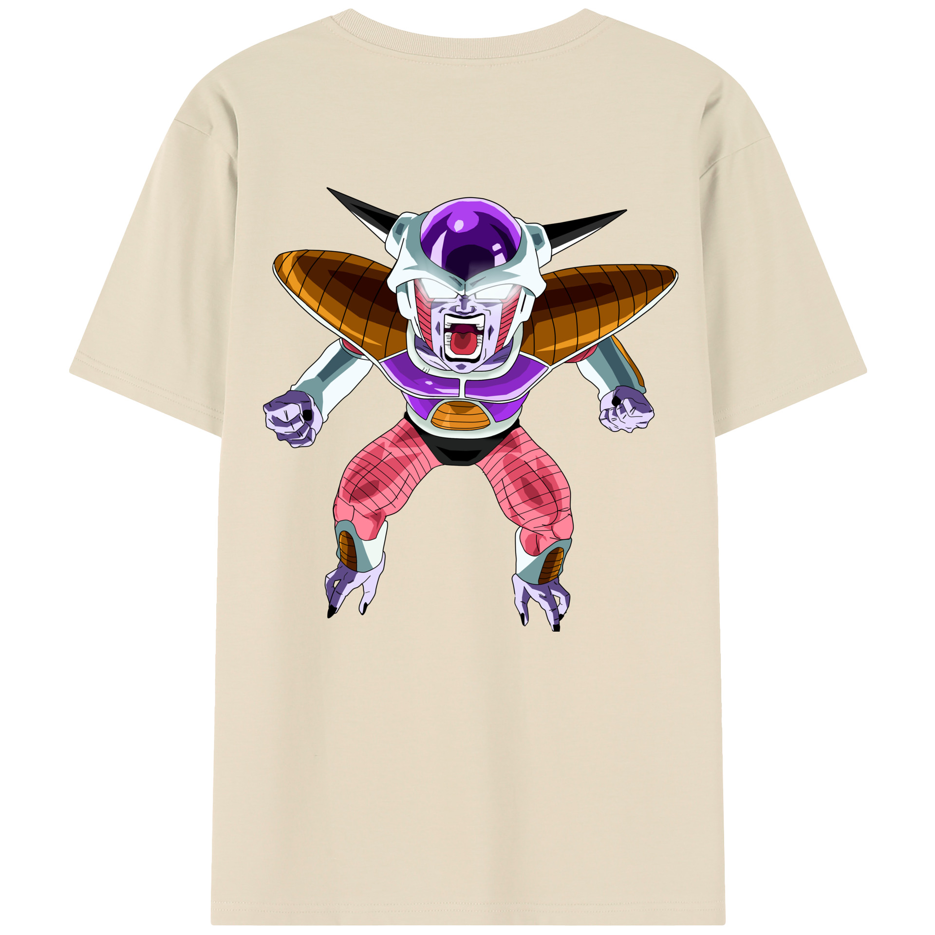 （画像用） ドラゴンボール フリーザ DRAGON BALL Frieza 綿100％半袖Tシャツ（背面プリント）