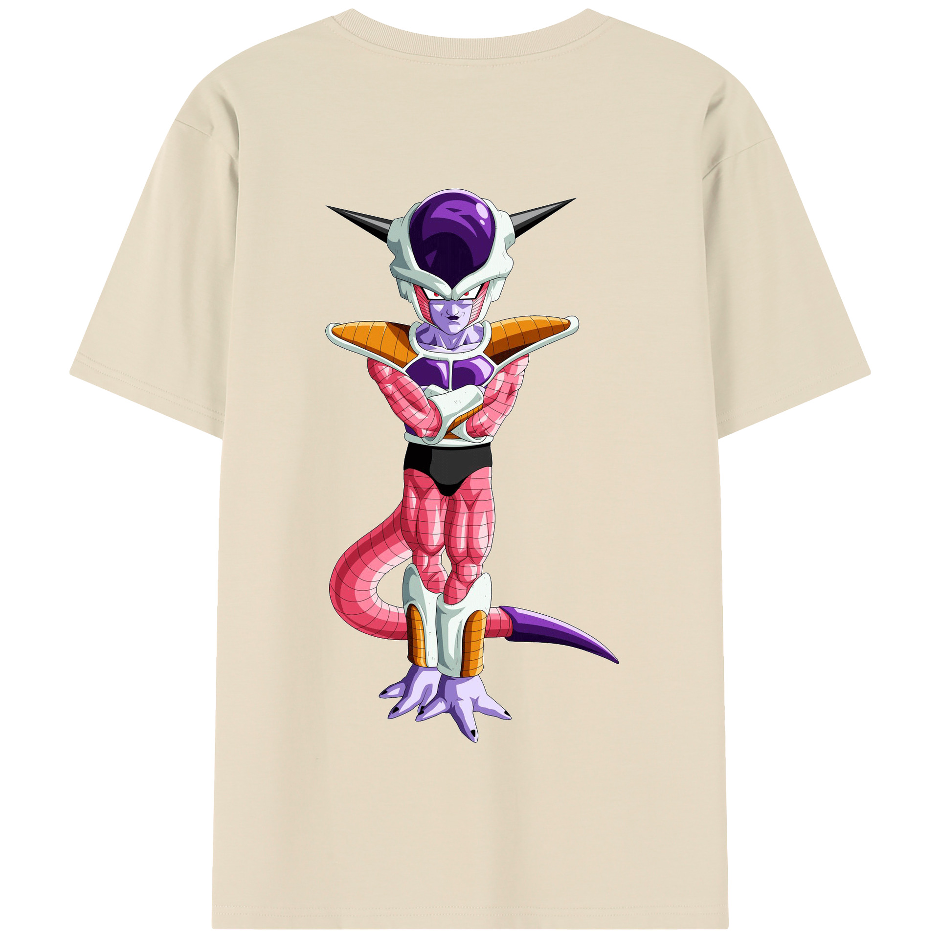 （画像用） ドラゴンボール フリーザ DRAGON BALL Frieza 綿100％半袖Tシャツ（背面プリント）