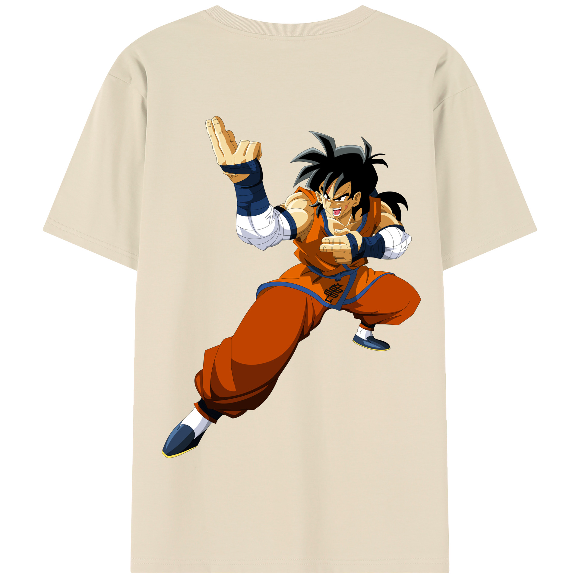 （画像用） ドラゴンボール ヤムチャ DRAGON BALL Yamcha 綿100％半袖Tシャツ（背面プリント）