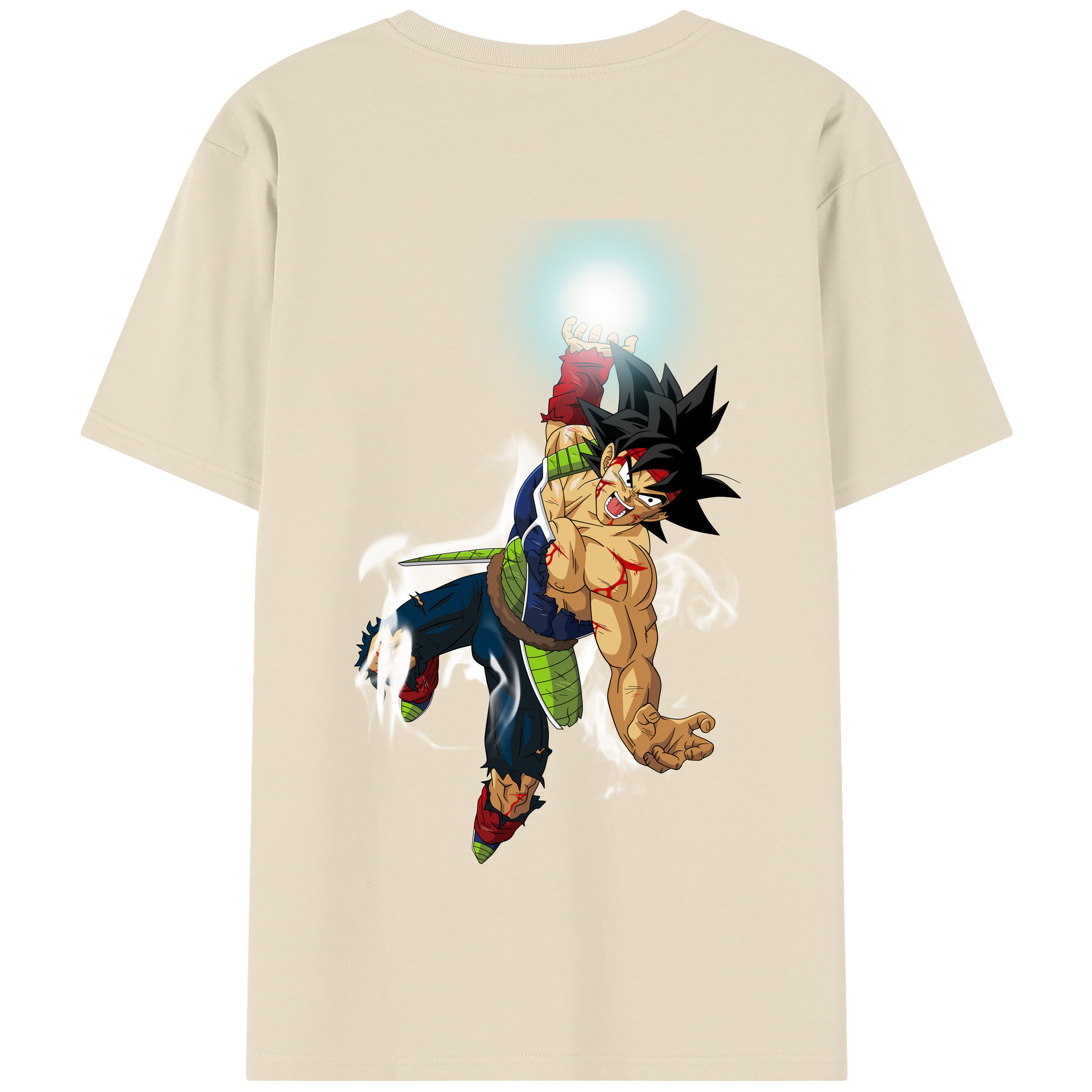 （画像用） ドラゴンボール バーダック DRAGON BALL Burdock 綿100％半袖Tシャツ（背面プリント）