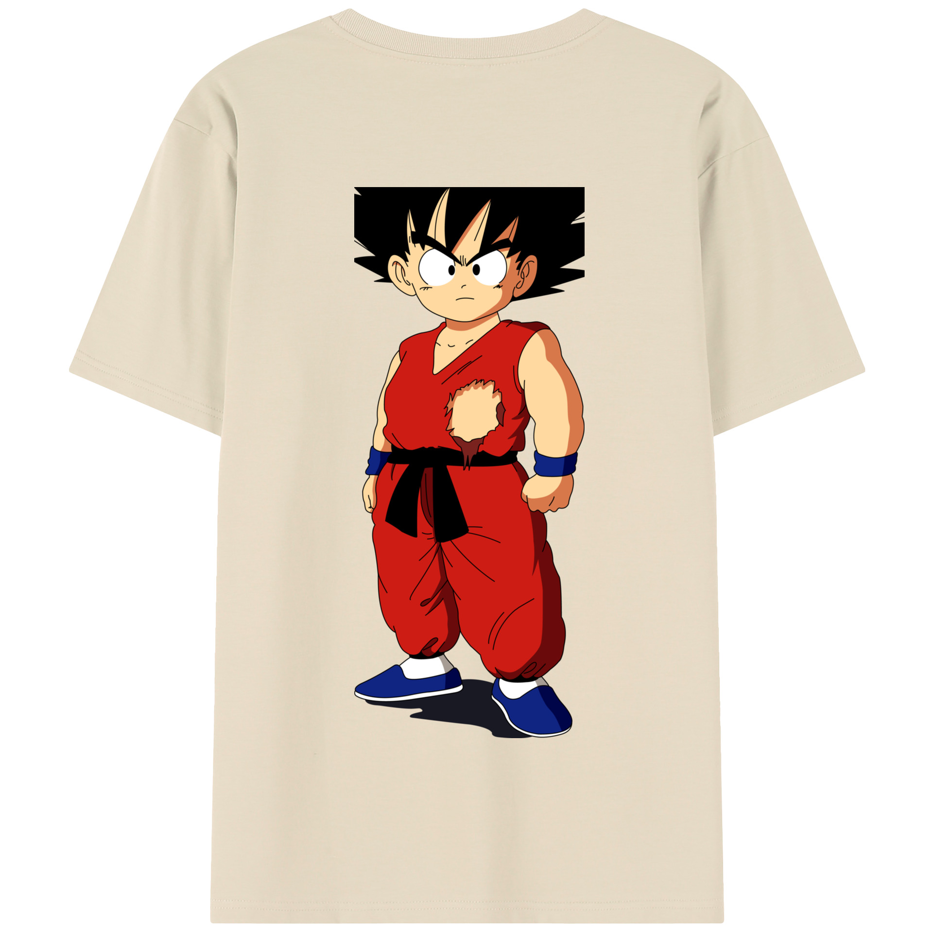 （画像用） ドラゴンボール 孫悟空（そん ごくう）Son Goku カカロット DRAGON BALL Kakarotto 綿100％半袖Tシャツ（背面プリント）