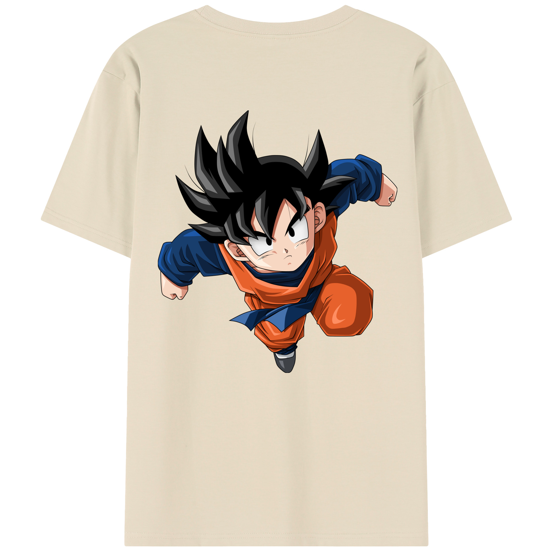 （画像用） ドラゴンボール 孫悟空（そん ごくう）Son Goku カカロット DRAGON BALL Kakarotto 綿100％半袖Tシャツ（背面プリント）