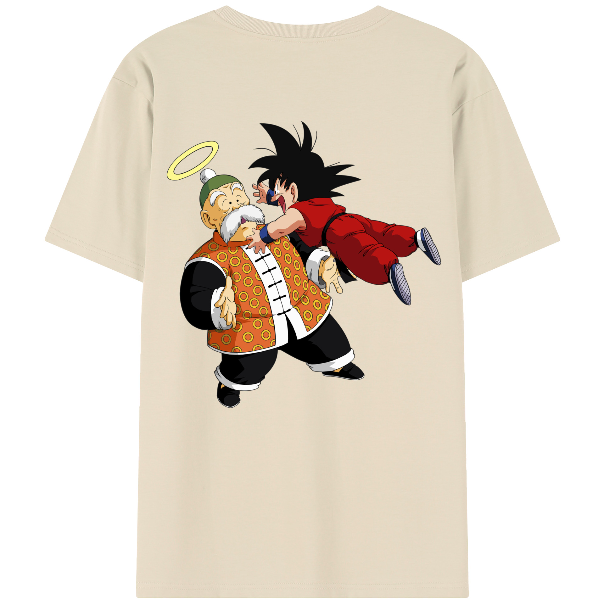 （画像用） ドラゴンボール 孫悟空（そん ごくう）Son Goku カカロット DRAGON BALL Kakarotto 綿100％半袖Tシャツ（背面プリント）