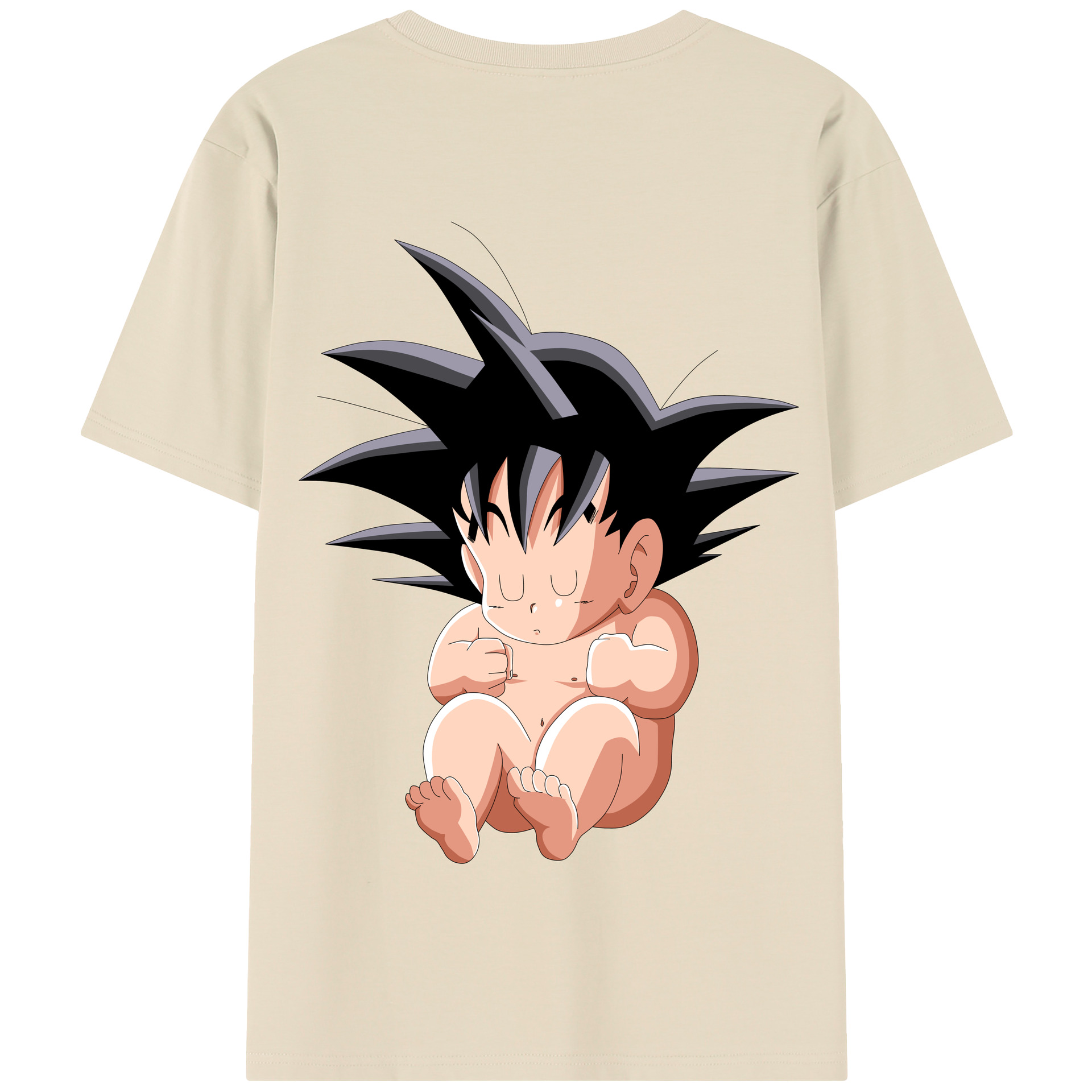 （画像用） ドラゴンボール 孫悟空（そん ごくう）Son Goku カカロット DRAGON BALL Kakarotto 綿100％半袖Tシャツ（背面プリント）