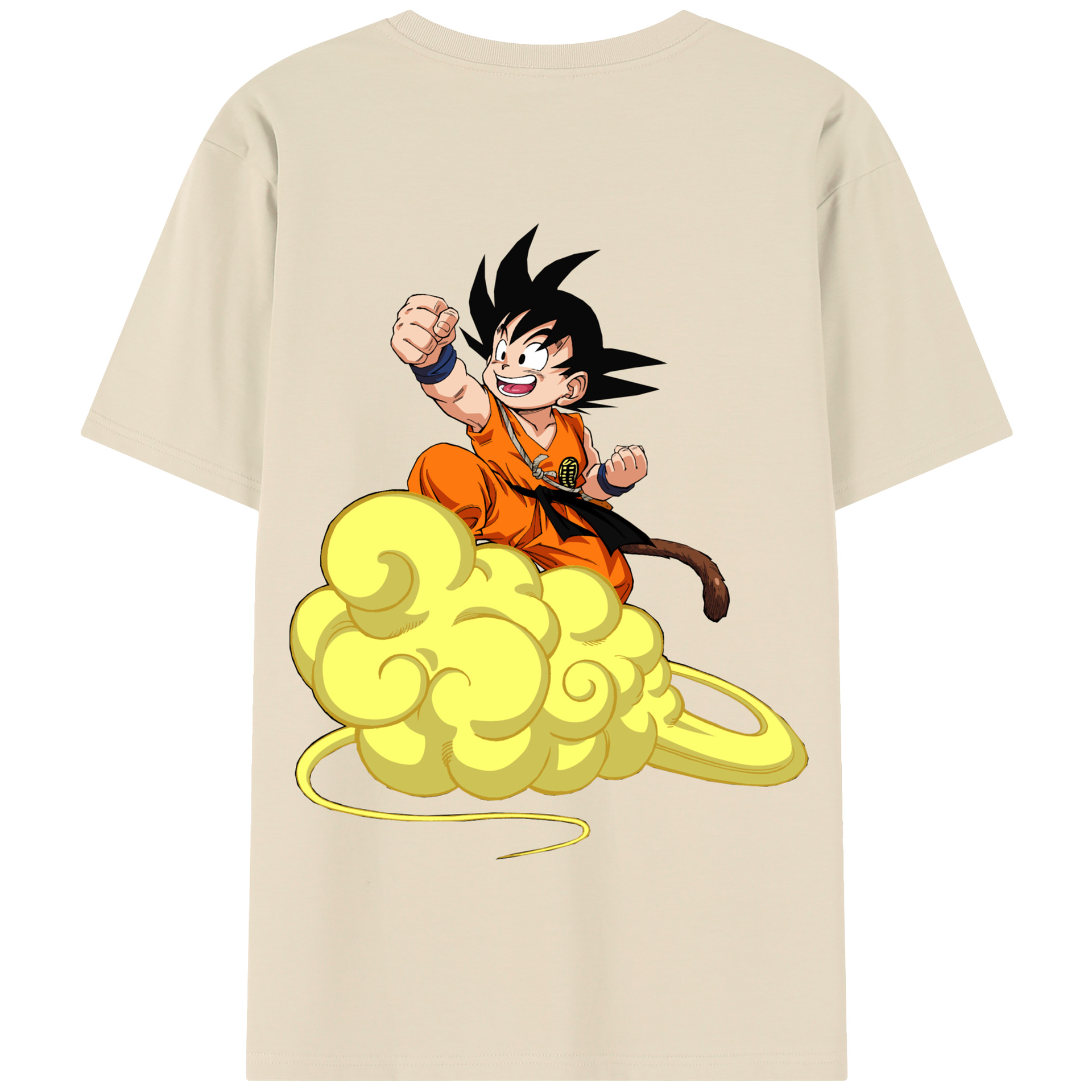 （画像用） ドラゴンボール 孫悟空（そん ごくう）Son Goku カカロット DRAGON BALL Kakarotto 綿100％半袖Tシャツ（背面プリント）