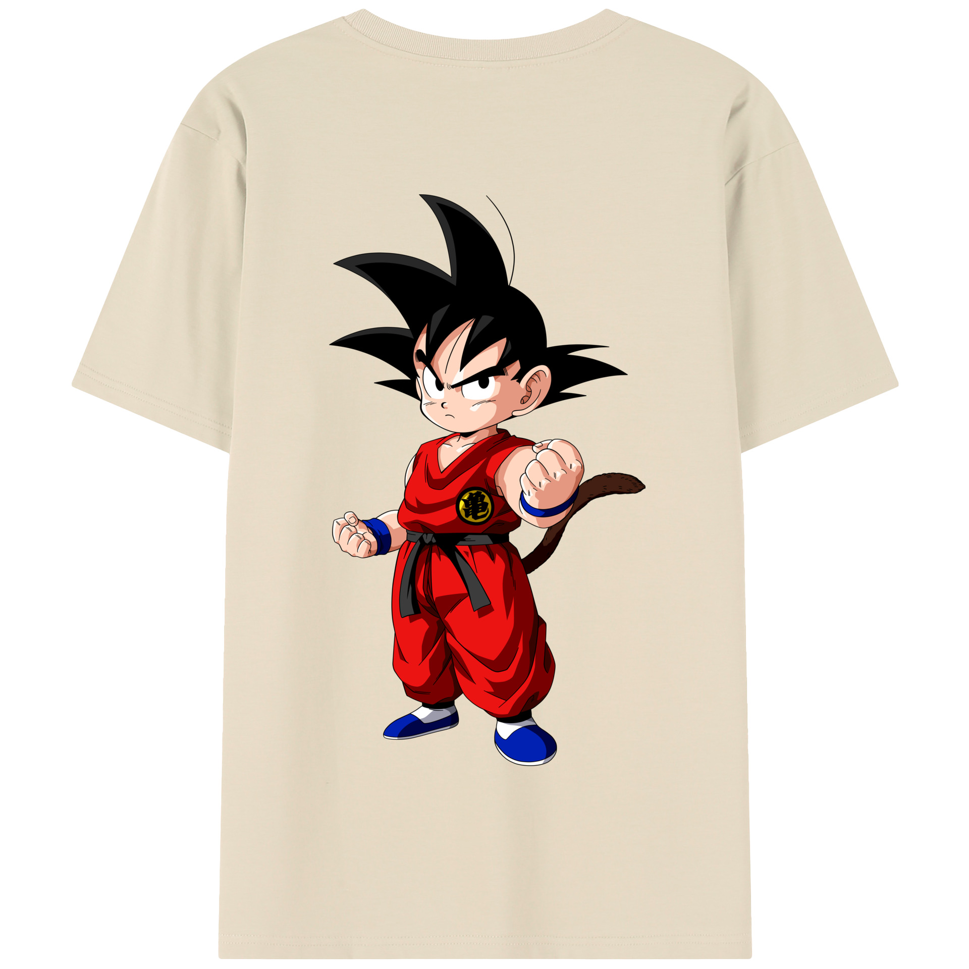 （画像用） ドラゴンボール 孫悟空（そん ごくう）Son Goku カカロット DRAGON BALL Kakarotto 綿100％半袖Tシャツ（背面プリント）