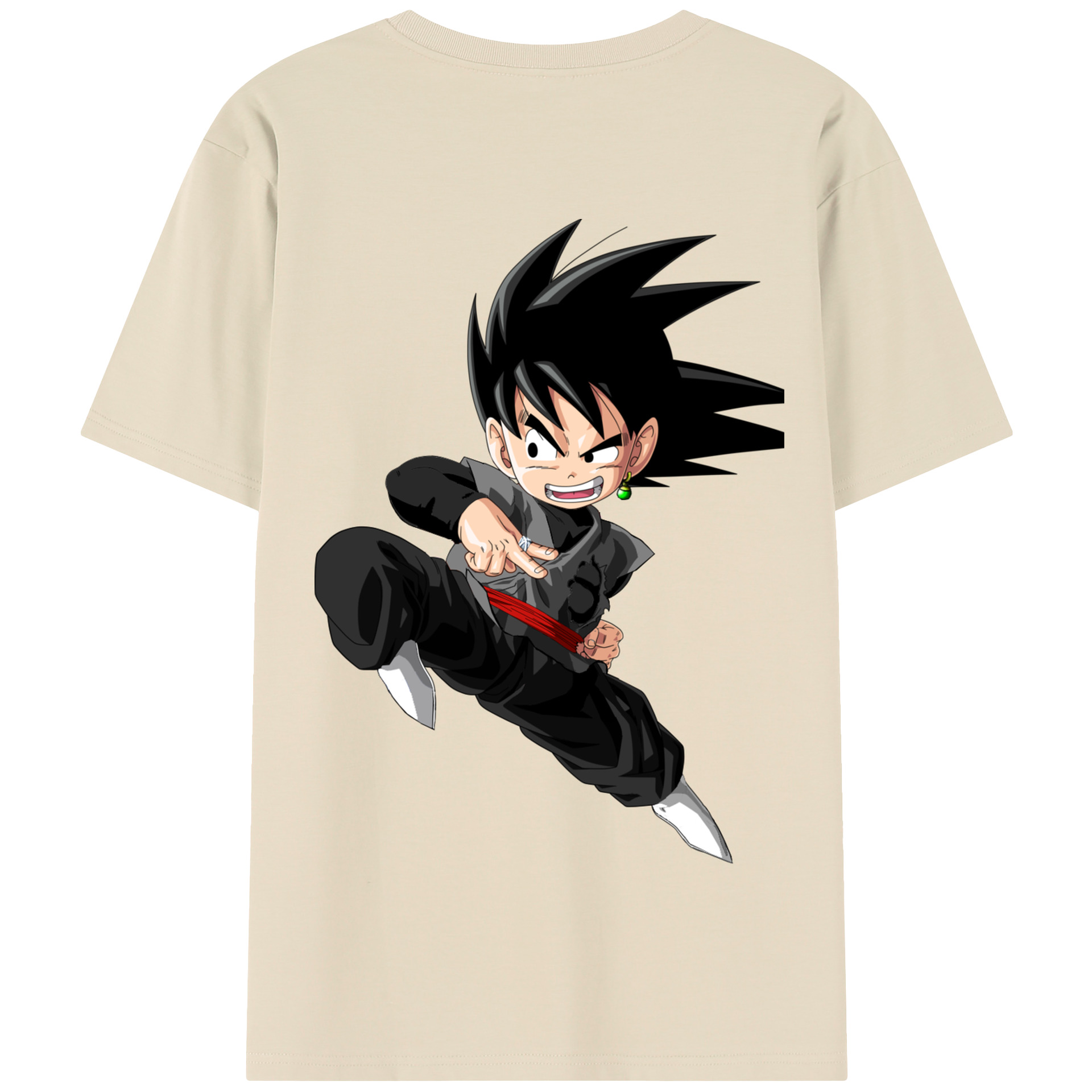 （画像用） ドラゴンボール 孫悟空（そん ごくう）Son Goku カカロット DRAGON BALL Kakarotto 綿100％半袖Tシャツ（背面プリント）