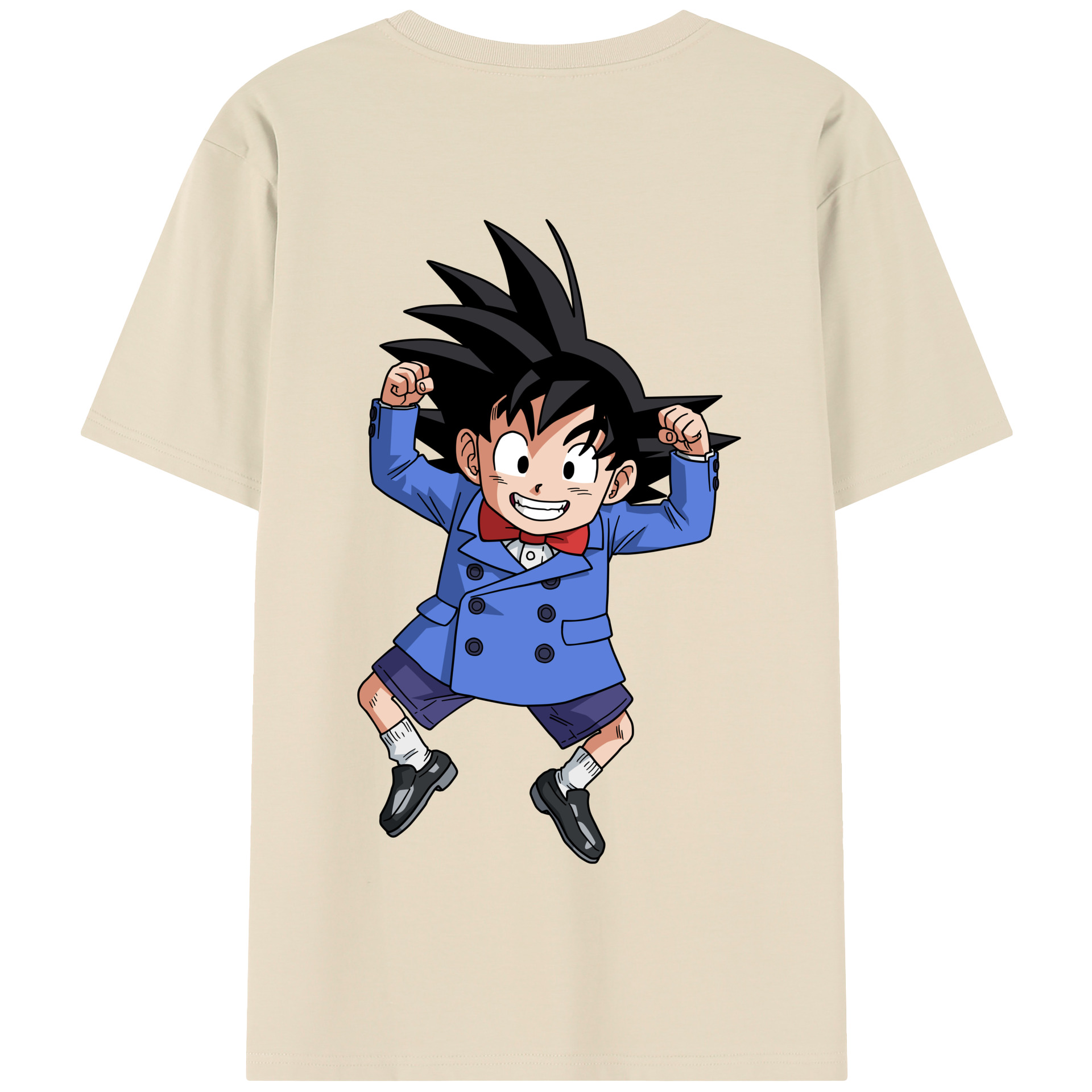 （画像用） ドラゴンボール 孫悟空（そん ごくう）Son Goku カカロット DRAGON BALL Kakarotto 綿100％半袖Tシャツ（背面プリント）