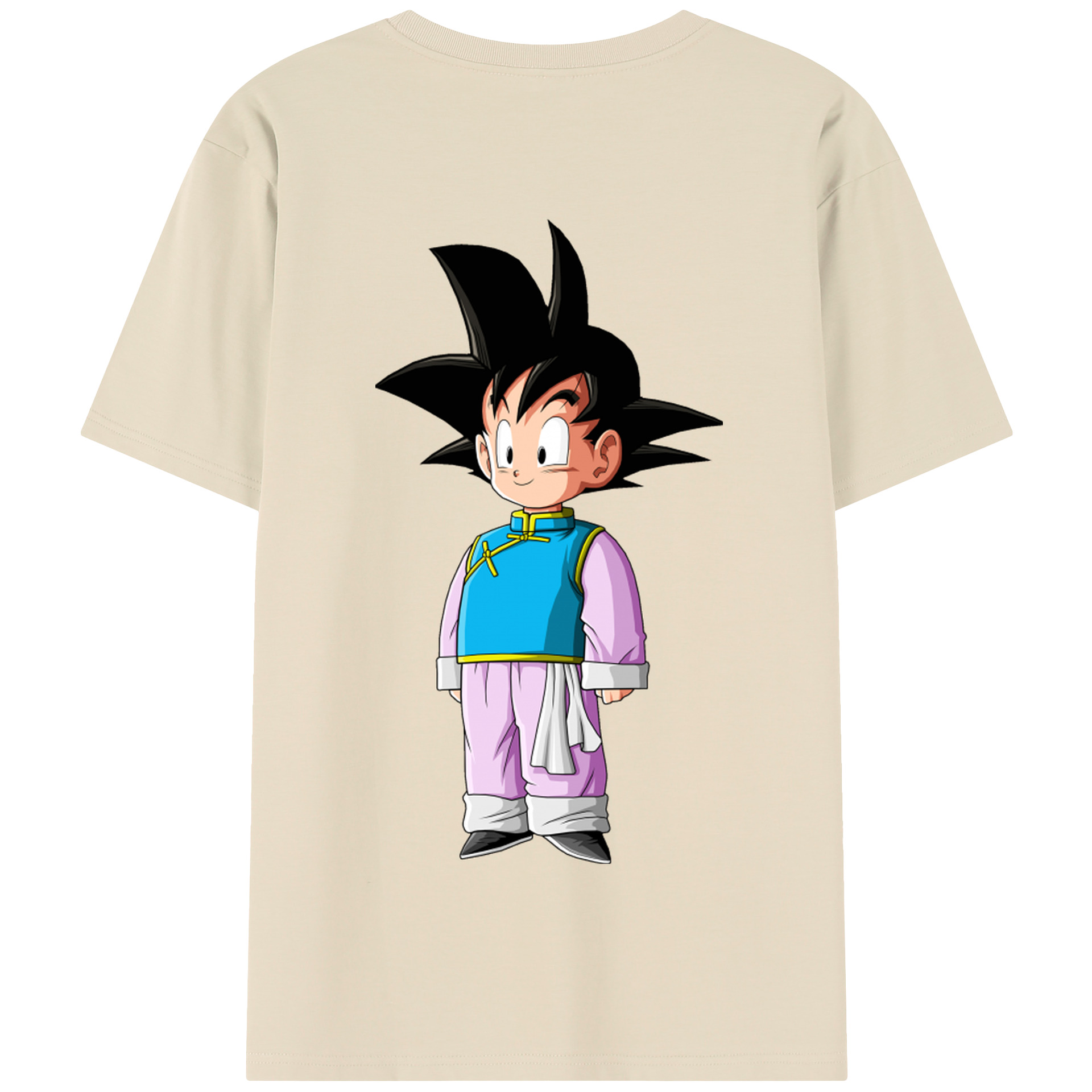 （画像用） ドラゴンボール 孫悟空（そん ごくう）Son Goku カカロット DRAGON BALL Kakarotto 綿100％半袖Tシャツ（背面プリント）