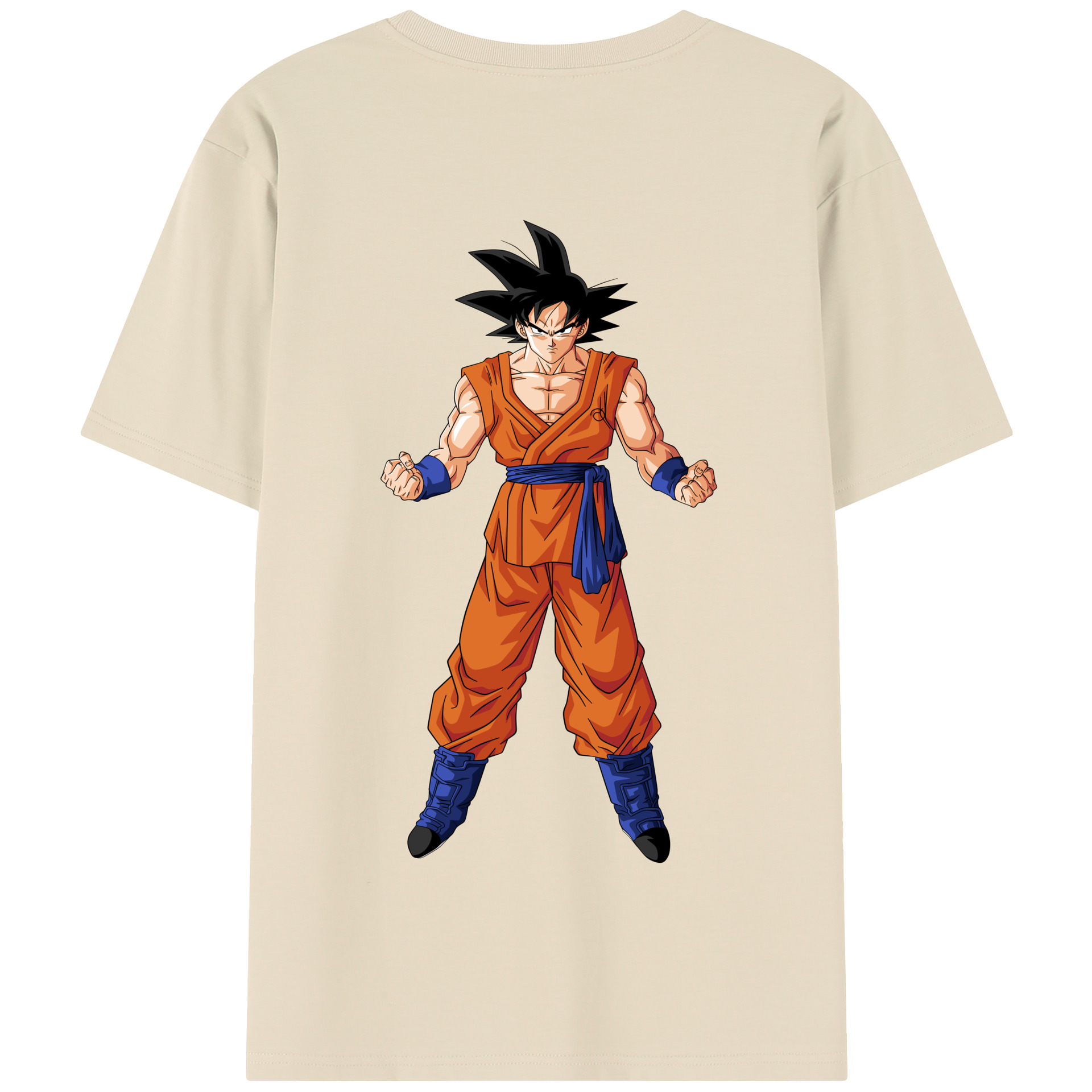 （画像用） ドラゴンボール 孫悟空（そん ごくう）Son Goku カカロット DRAGON BALL Kakarotto 綿100％半袖Tシャツ（背面プリント）