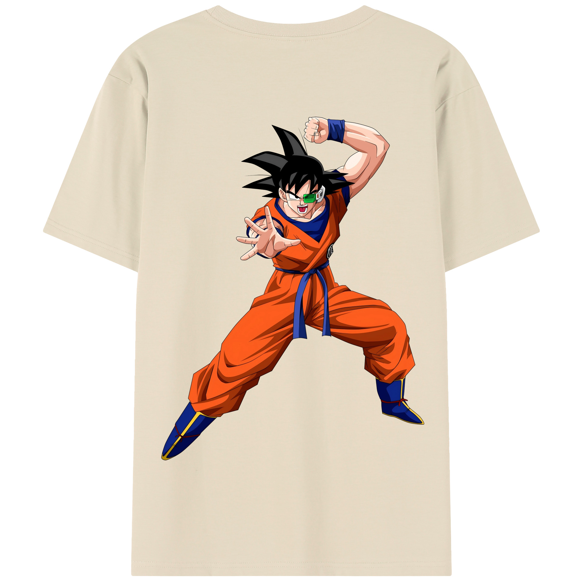 （画像用） ドラゴンボール 孫悟空（そん ごくう）Son Goku カカロット DRAGON BALL Kakarotto 綿100％半袖Tシャツ（背面プリント）