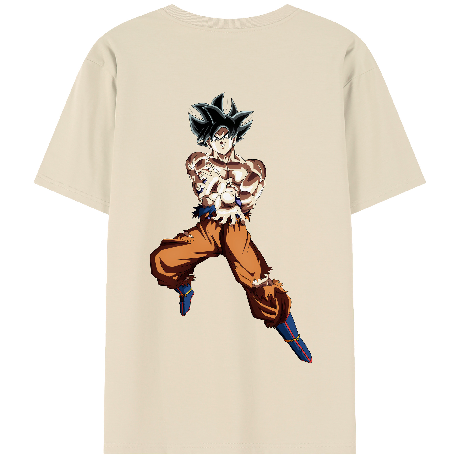 （画像用） ドラゴンボール 孫悟空（そん ごくう）Son Goku カカロット DRAGON BALL Kakarotto 綿100％半袖Tシャツ（背面プリント）