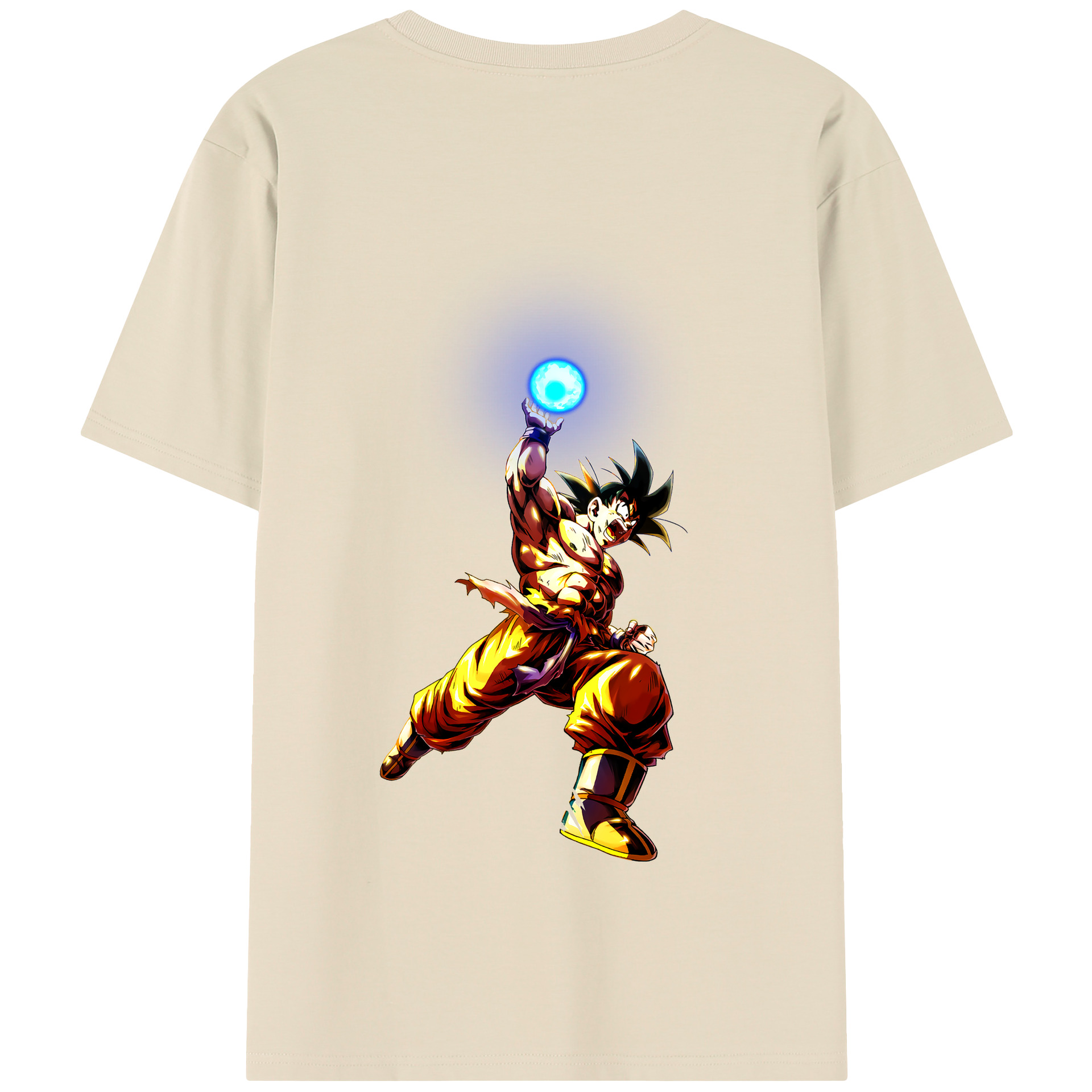 （画像用） ドラゴンボール 孫悟空（そん ごくう）Son Goku カカロット DRAGON BALL Kakarotto 綿100％半袖Tシャツ（背面プリント）