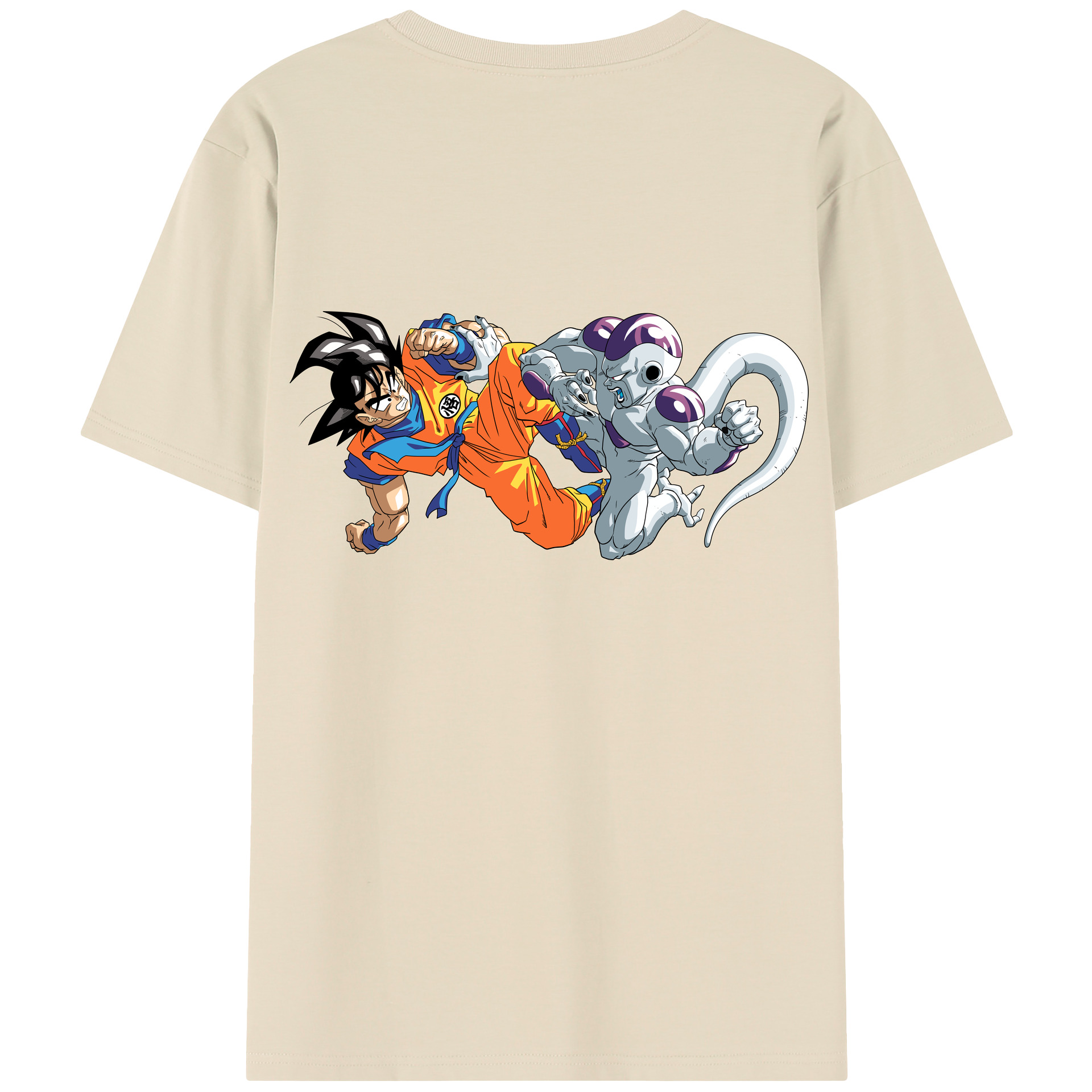 （画像用） ドラゴンボール 孫悟空（そん ごくう）Son Goku カカロット DRAGON BALL Kakarotto 綿100％半袖Tシャツ（背面プリント）