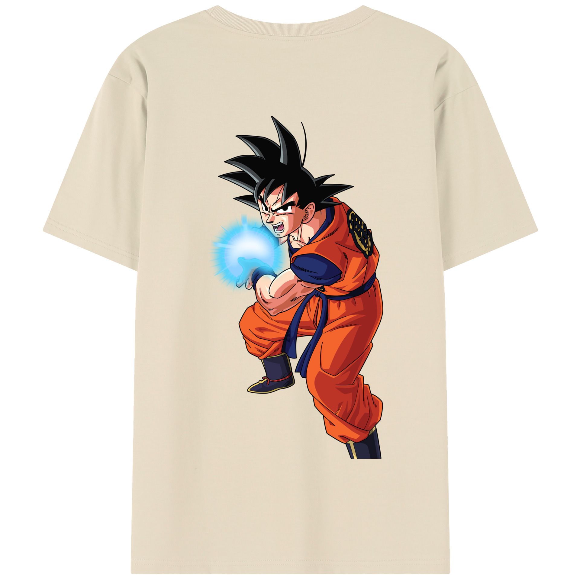 （画像用） ドラゴンボール 孫悟空（そん ごくう）Son Goku カカロット DRAGON BALL Kakarotto 綿100％半袖Tシャツ（背面プリント）