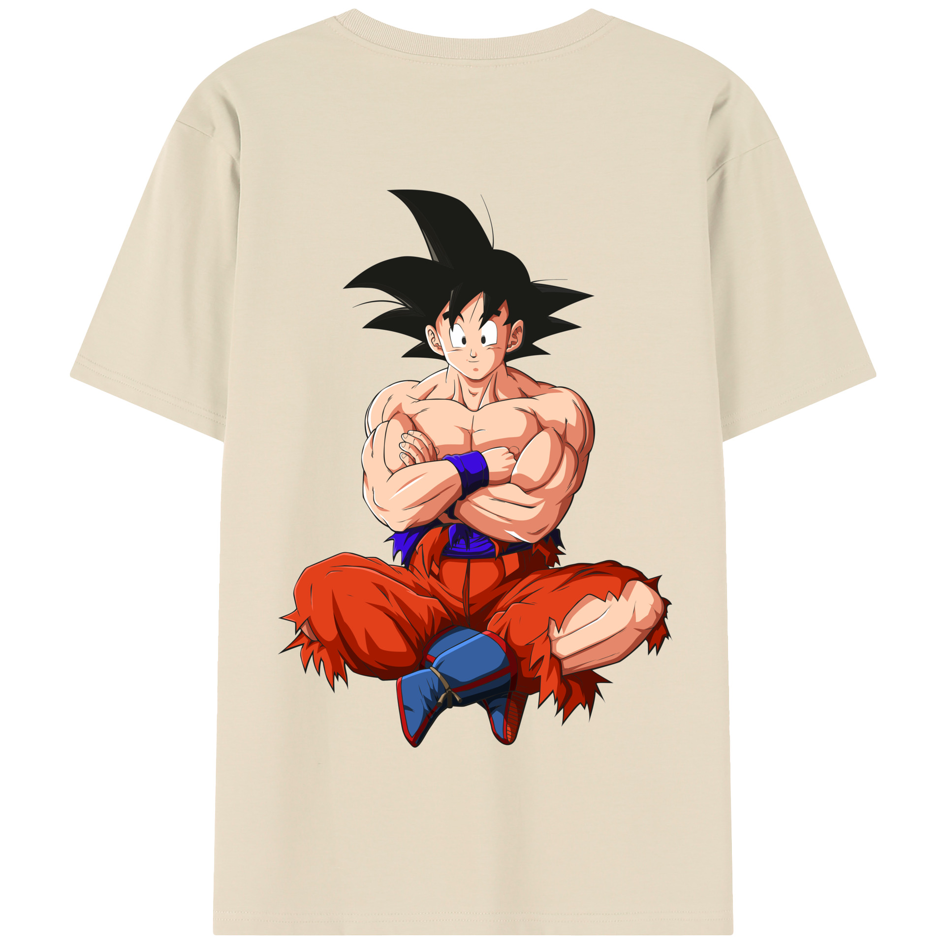 （画像用） ドラゴンボール 孫悟空（そん ごくう）Son Goku カカロット DRAGON BALL Kakarotto 綿100％半袖Tシャツ（背面プリント）