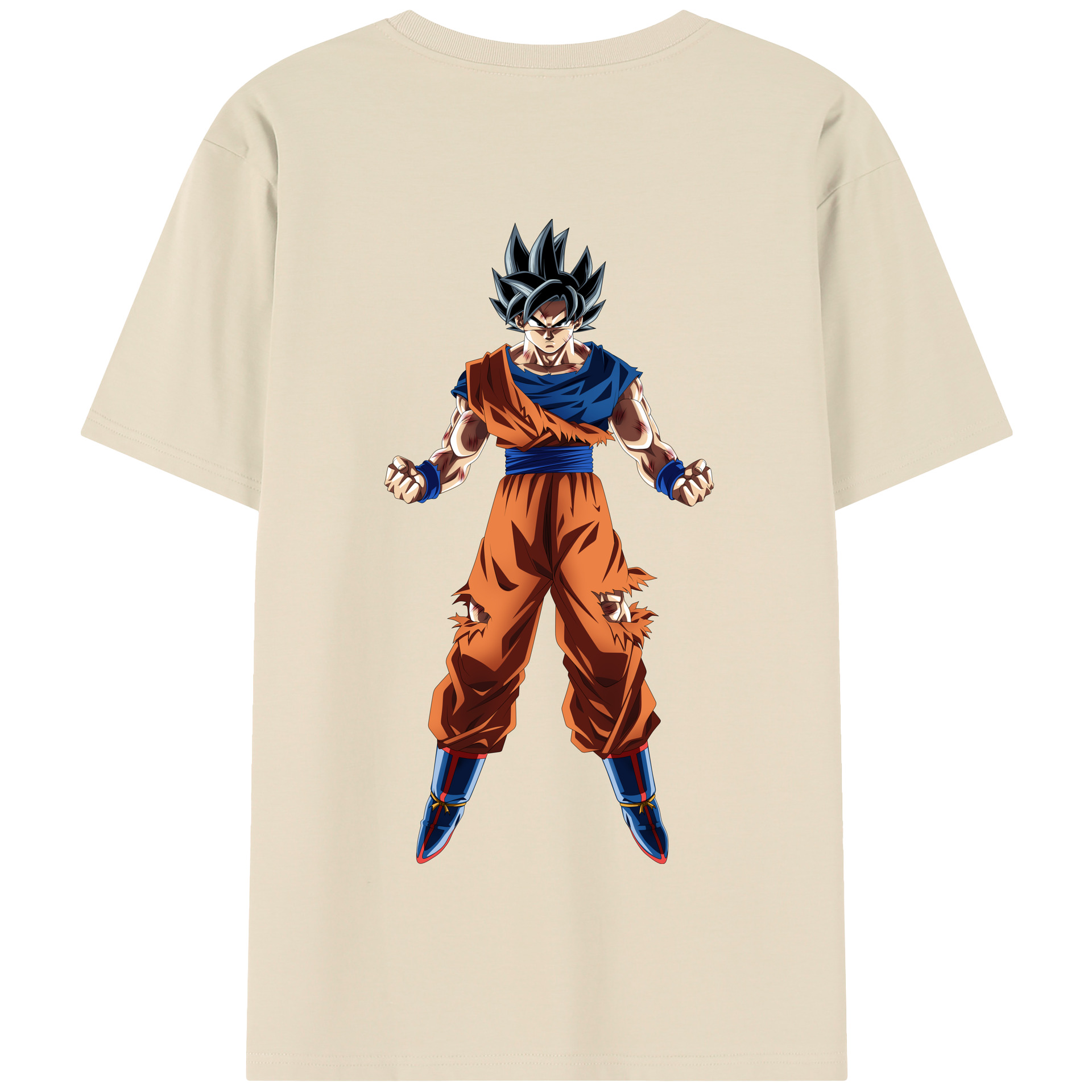 （画像用） ドラゴンボール 孫悟空（そん ごくう）Son Goku カカロット DRAGON BALL Kakarotto 綿100％半袖Tシャツ（背面プリント）