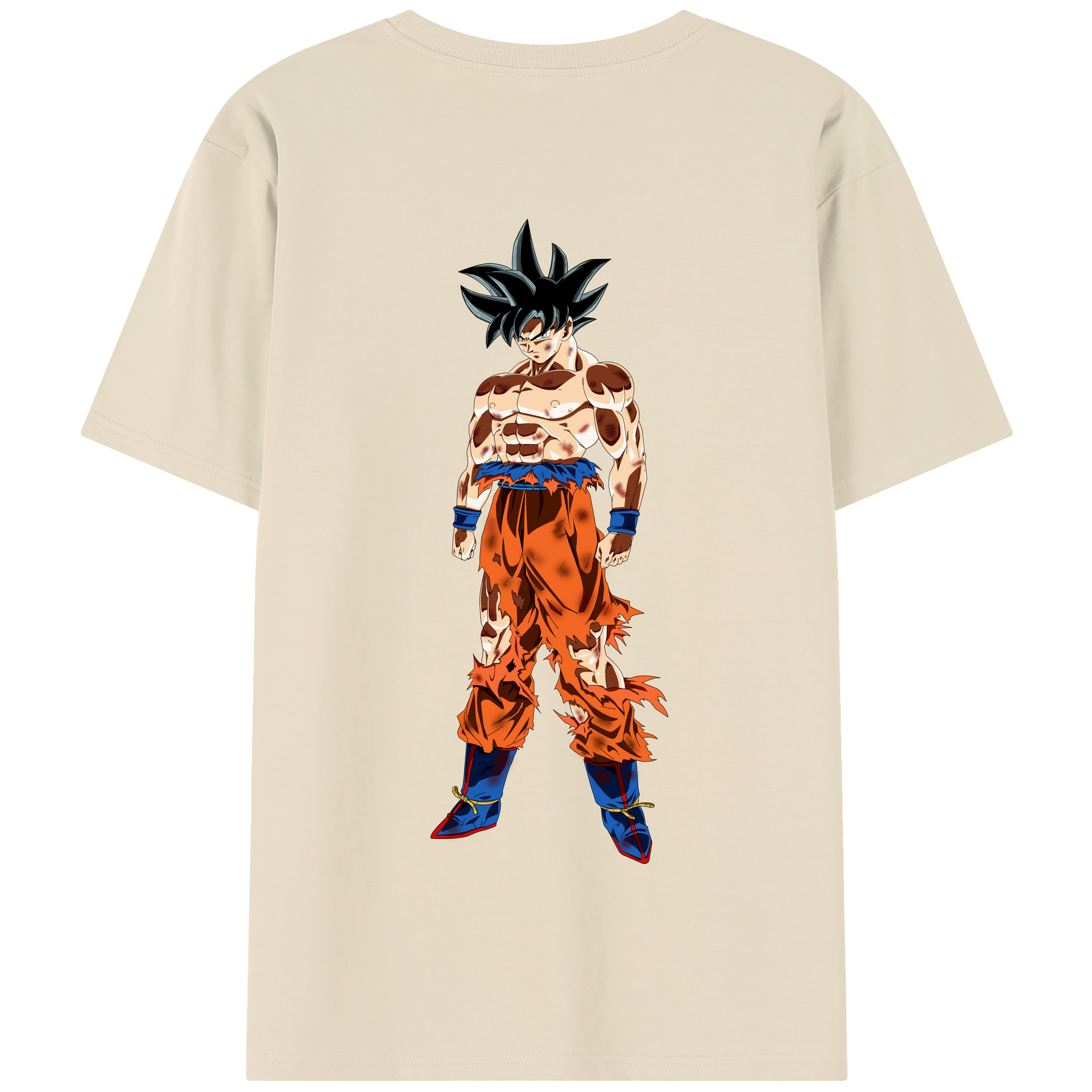 （画像用） ドラゴンボール 孫悟空（そん ごくう）Son Goku カカロット DRAGON BALL Kakarotto 綿100％半袖Tシャツ（背面プリント）