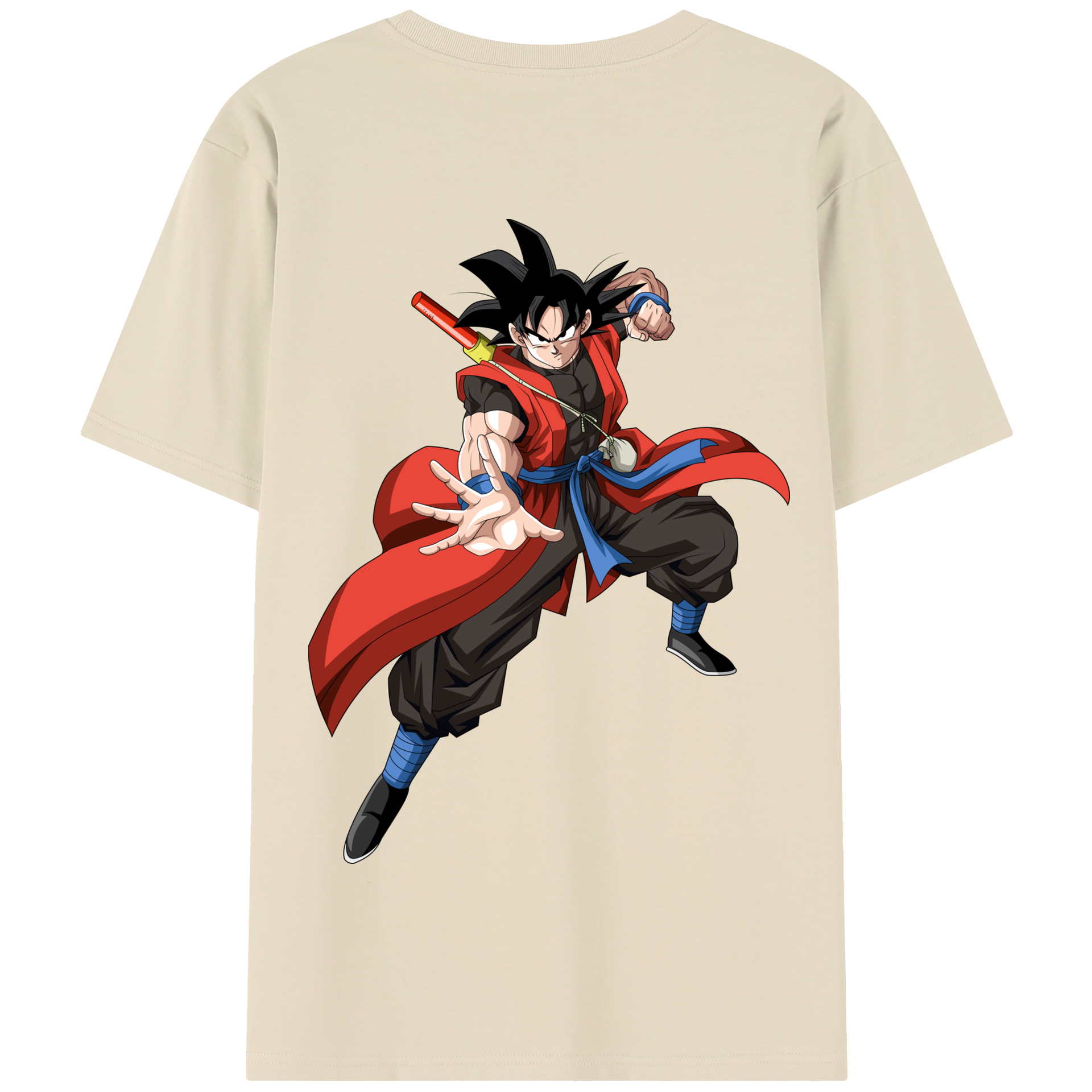 （画像用） ドラゴンボール 孫悟空（そん ごくう）Son Goku カカロット DRAGON BALL Kakarotto 綿100％半袖Tシャツ（背面プリント）