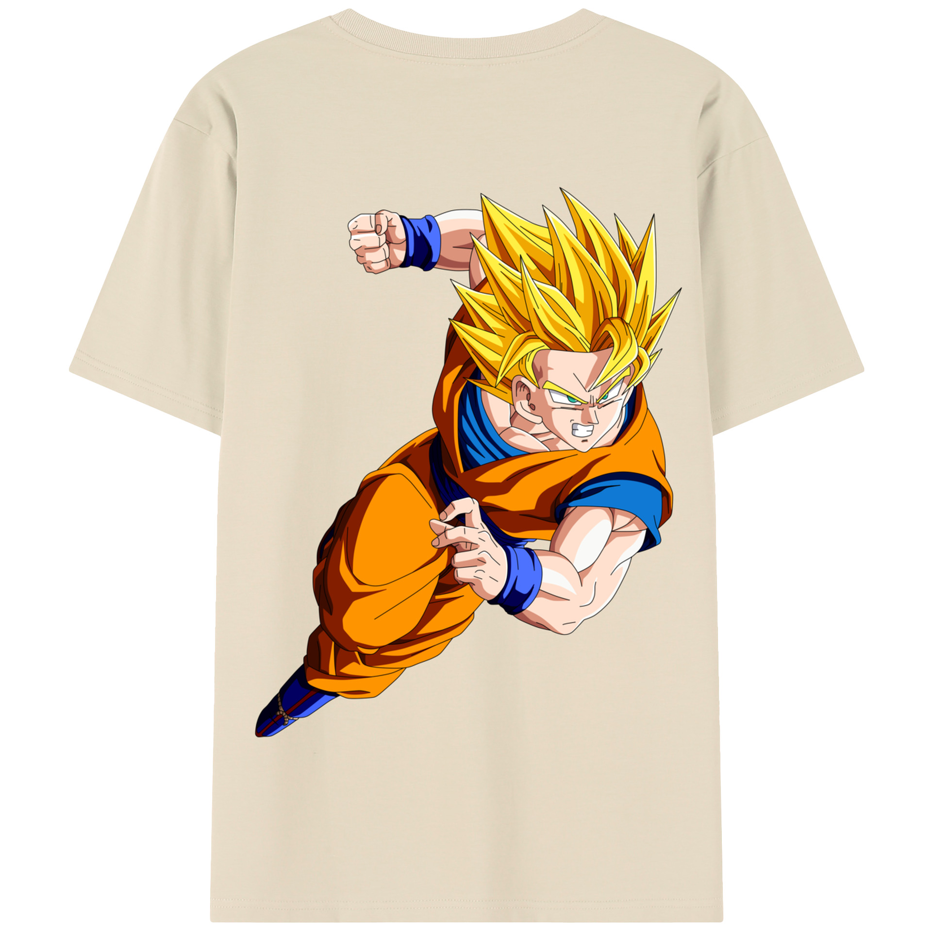 （画像用） ドラゴンボール 孫悟空（そん ごくう）Son Goku カカロット DRAGON BALL Kakarotto 綿100％半袖Tシャツ（背面プリント）