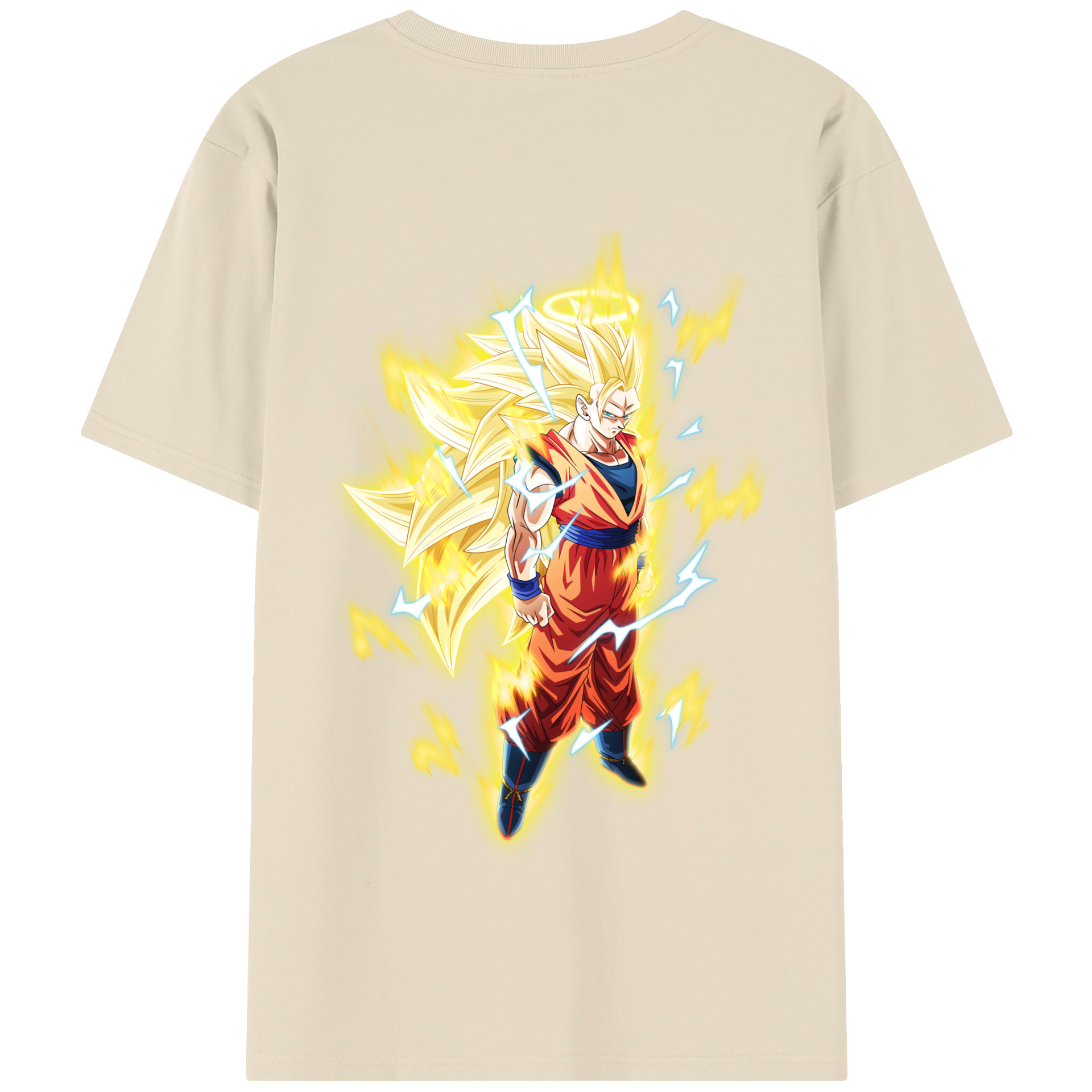 （画像用） ドラゴンボール 孫悟空（そん ごくう）Son Goku カカロット DRAGON BALL Kakarotto 綿100％半袖Tシャツ（背面プリント）
