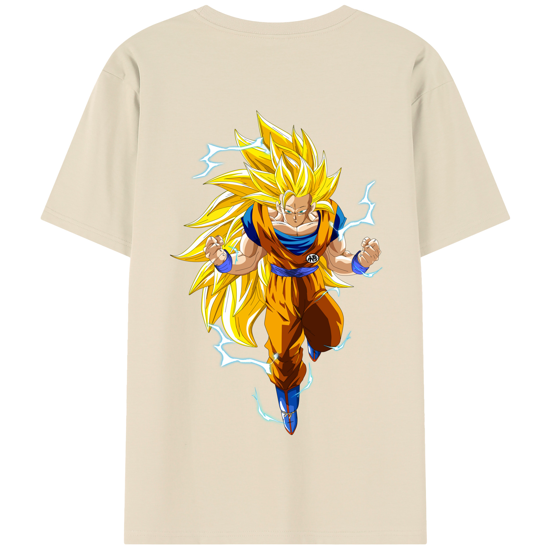 （画像用） ドラゴンボール 孫悟空（そん ごくう）Son Goku カカロット DRAGON BALL Kakarotto 綿100％半袖Tシャツ（背面プリント）